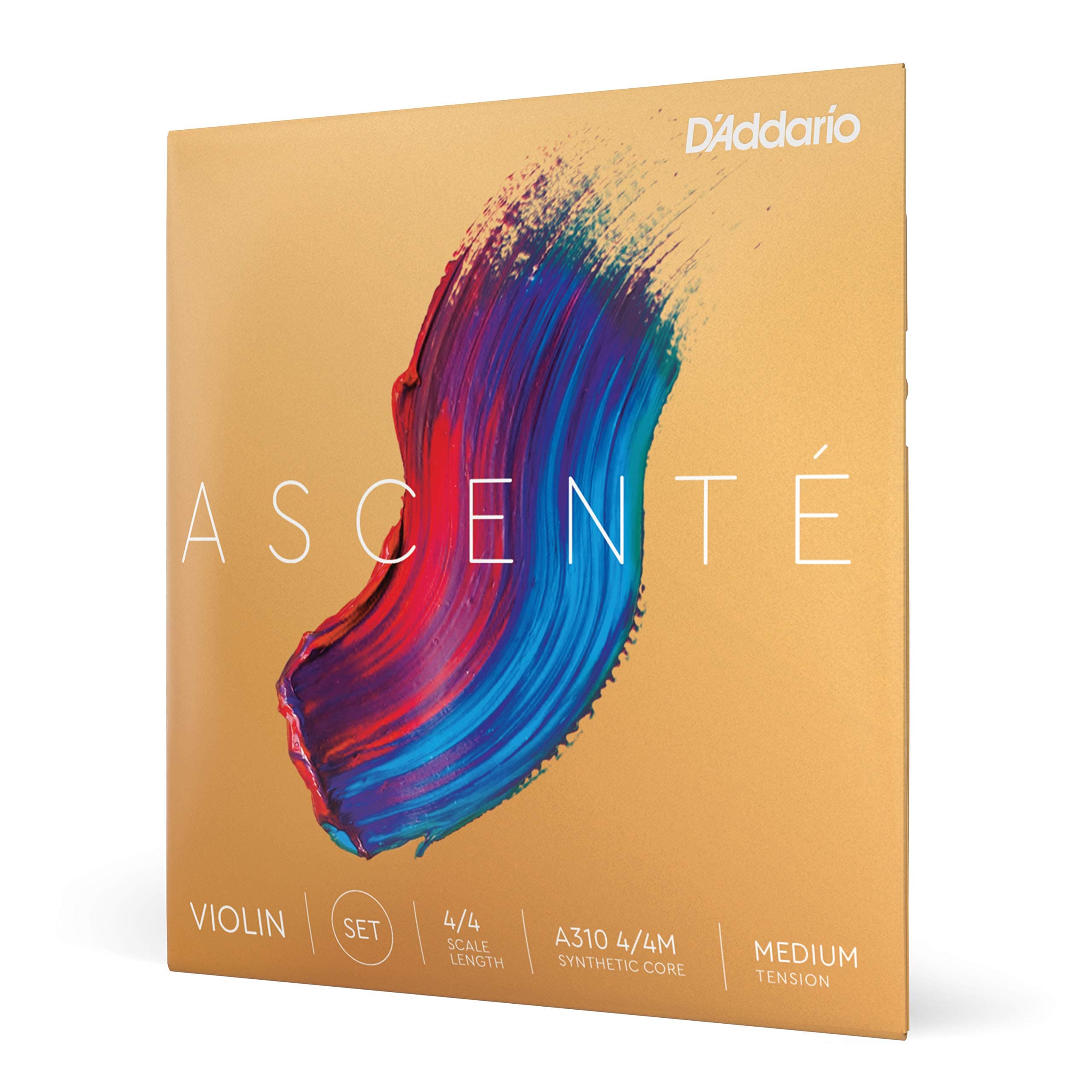 Ascenté Violin String Set, 4/4 Scale, Medium Tension
