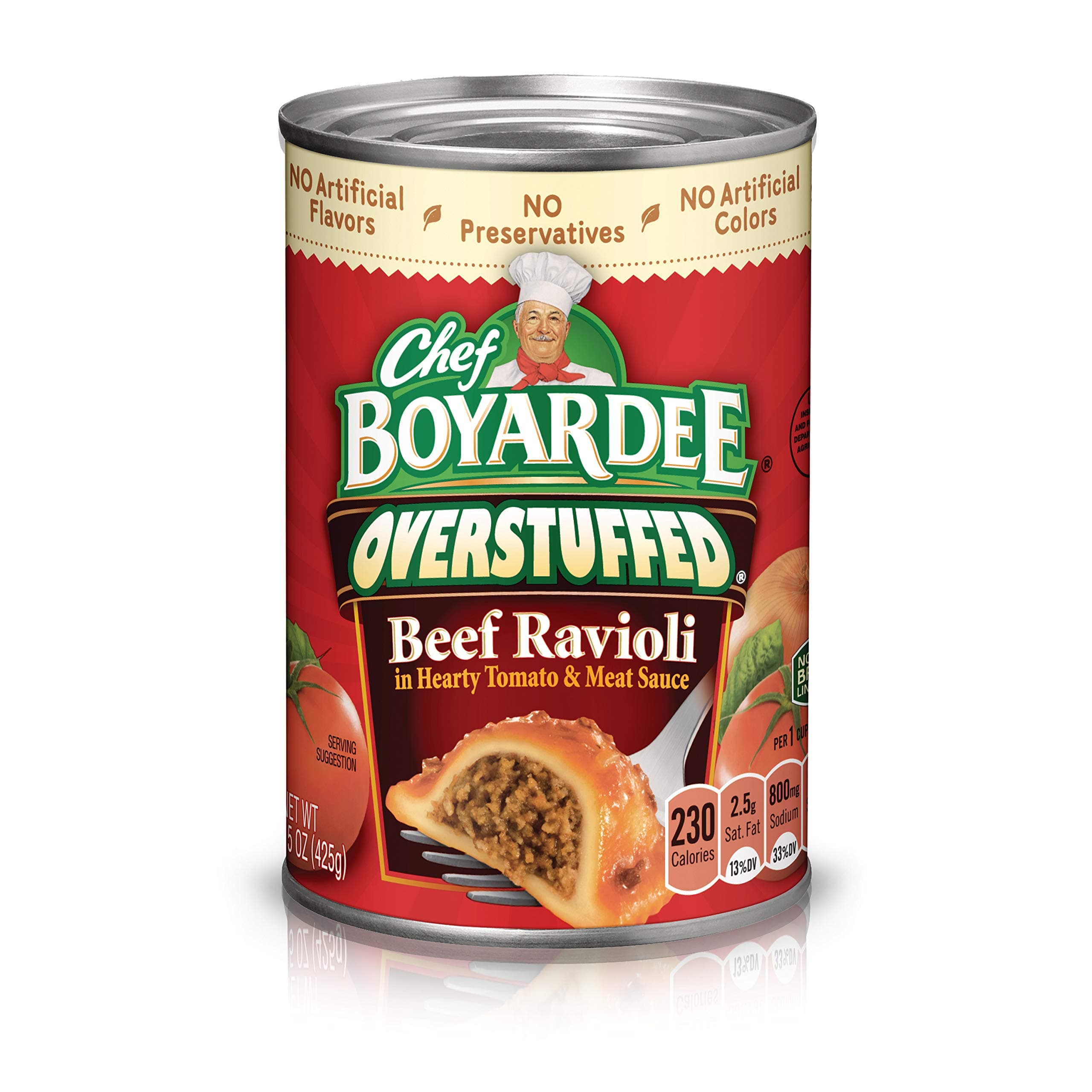 Overstuffed Beef Ravioli, 15 oz, 12 Pack