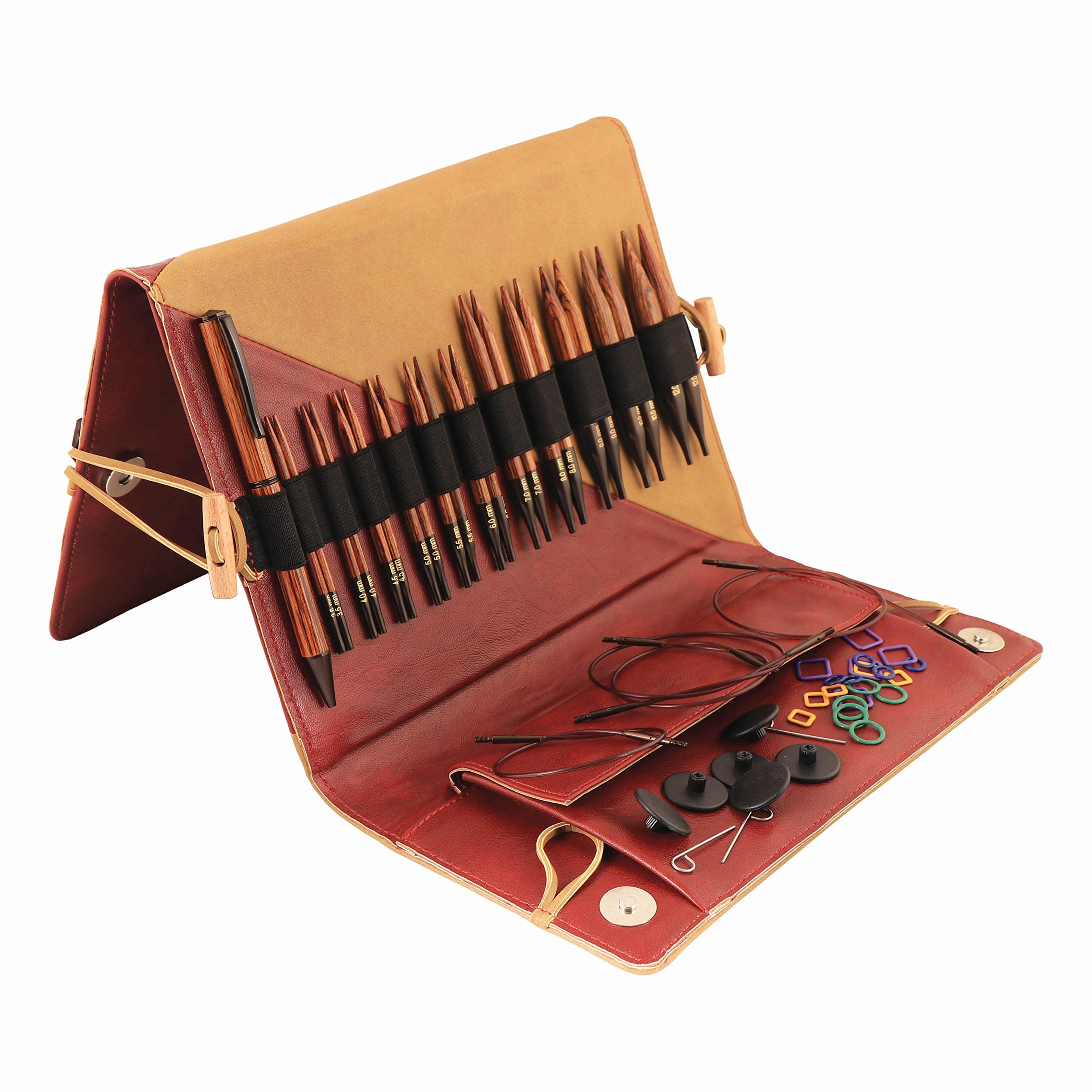 KnitPro Ginger Regal Interchangeable Needle Set 4" (10cm) | 11 US Sizes (4 to 17)