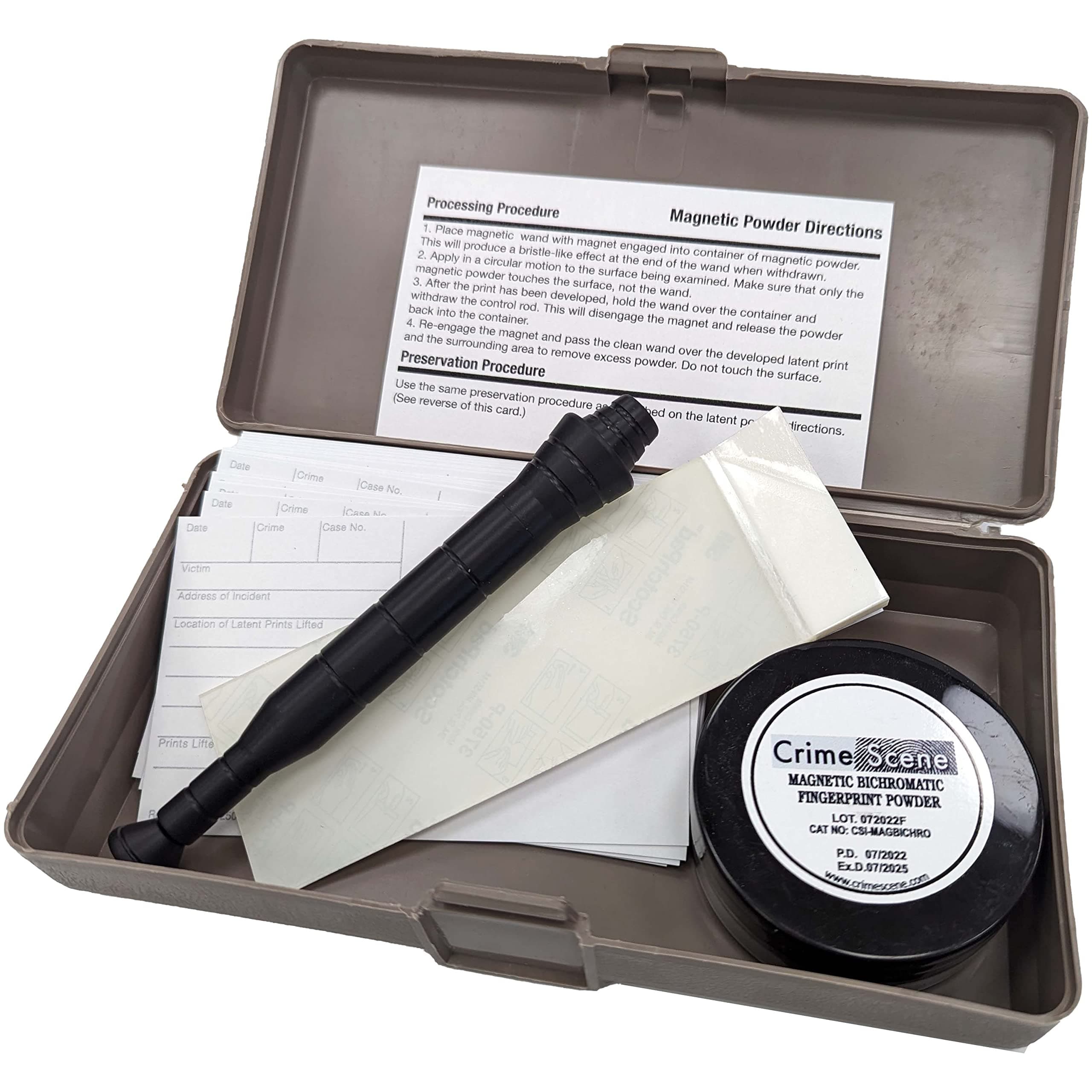 Magnetic Basic Latent Fingerprint Kit, Bichromatic