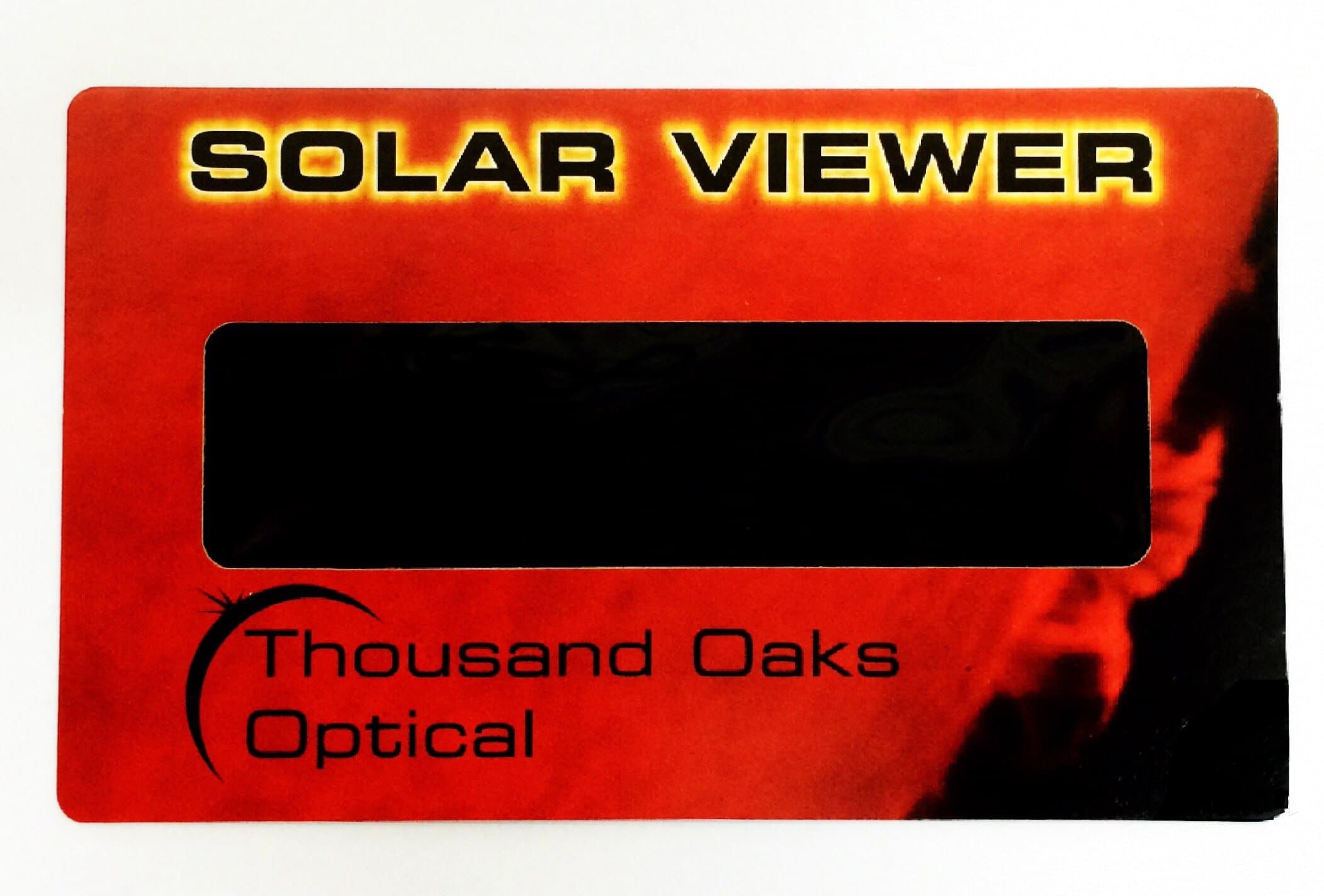 Thousand Oaks Optical Solar Eclipse Viewer - Silver Black Polymer, Functional, Enhancing Filter Effect