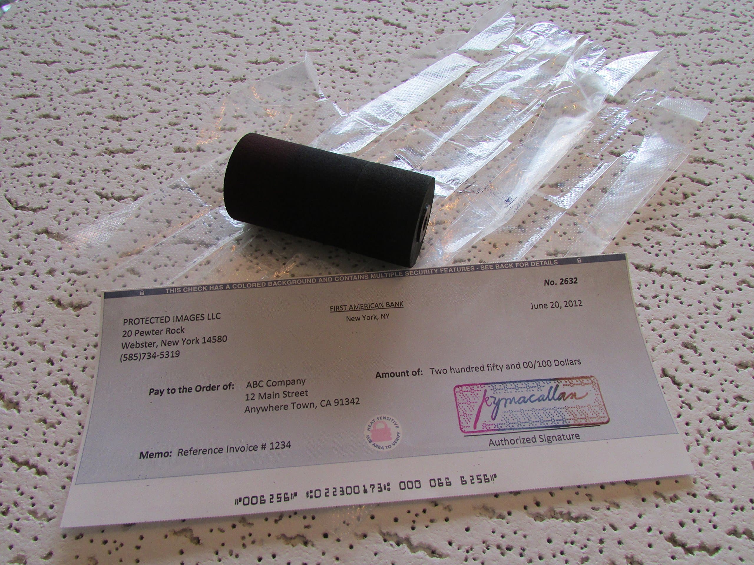 Replacement Ink Roller for Widmer Model RS Batch Check Signer (3-Color)