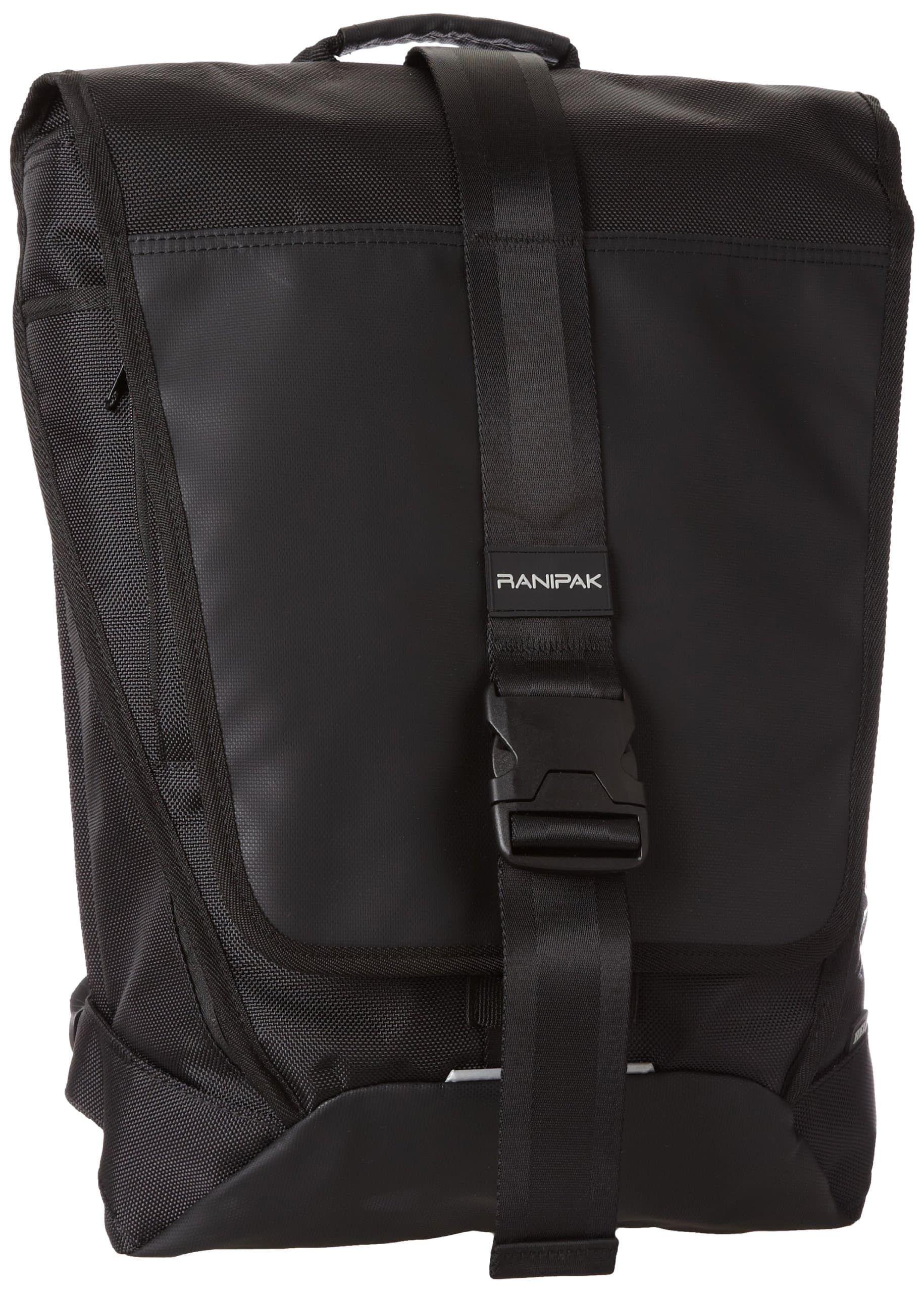 Ranipak High End Durable Solid Flap Limited Travel Computer Laptop Backpack Bag, Black, One Size