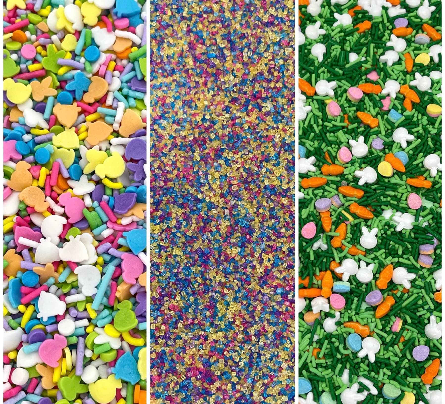 Manvscakes | Easter sprinkle variety pack | Pastel sprinkles | Cookie sprinkle | Baking | Cake decorations | Edible sprinkles