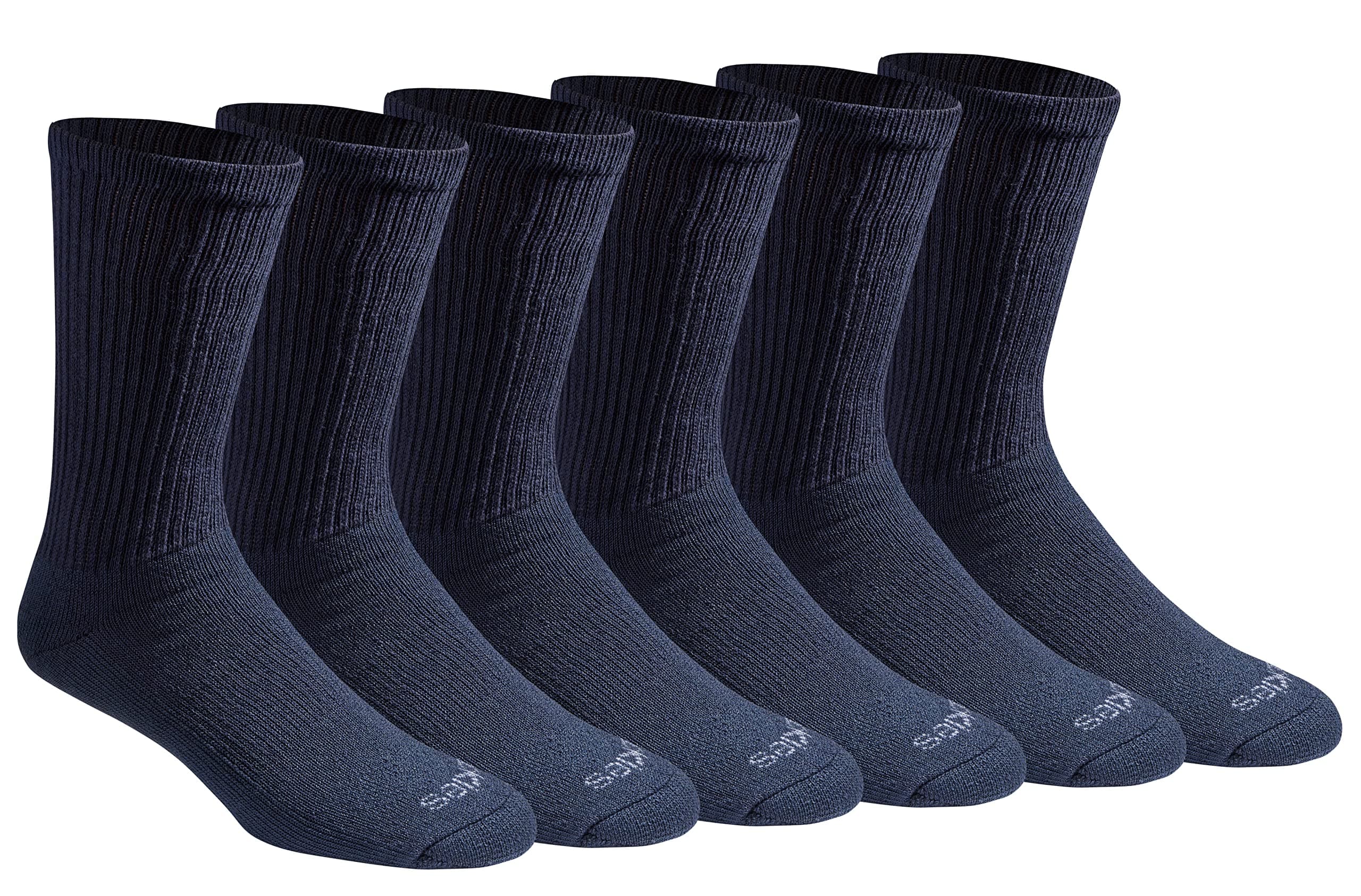 Cherokee mens Multi-pack Dri-tech Moisture Control Crew Socks Socks (pack of 6)