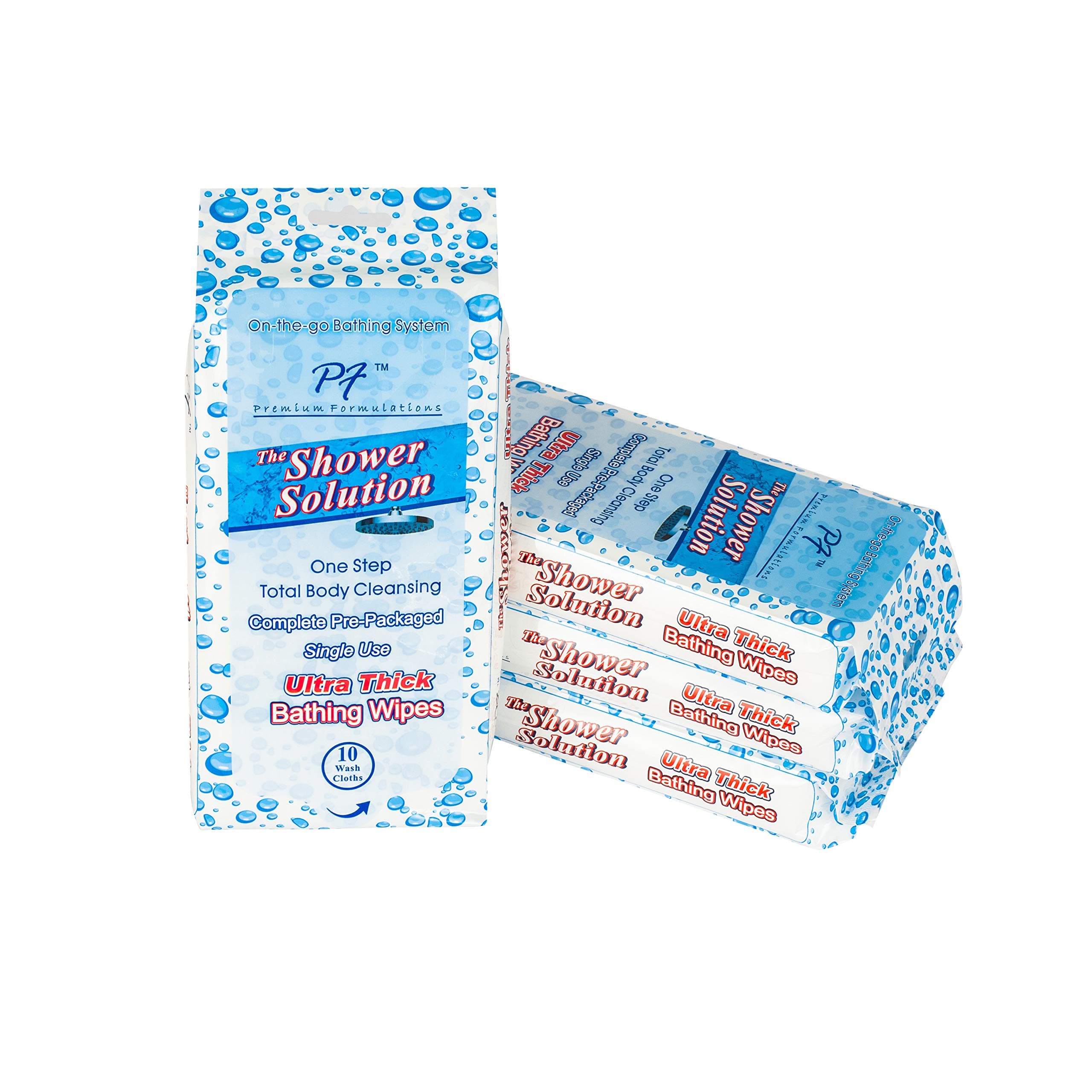 Shower Solutions Bathing Wipes, Extra Large And Extra Thick, 40 Wipes