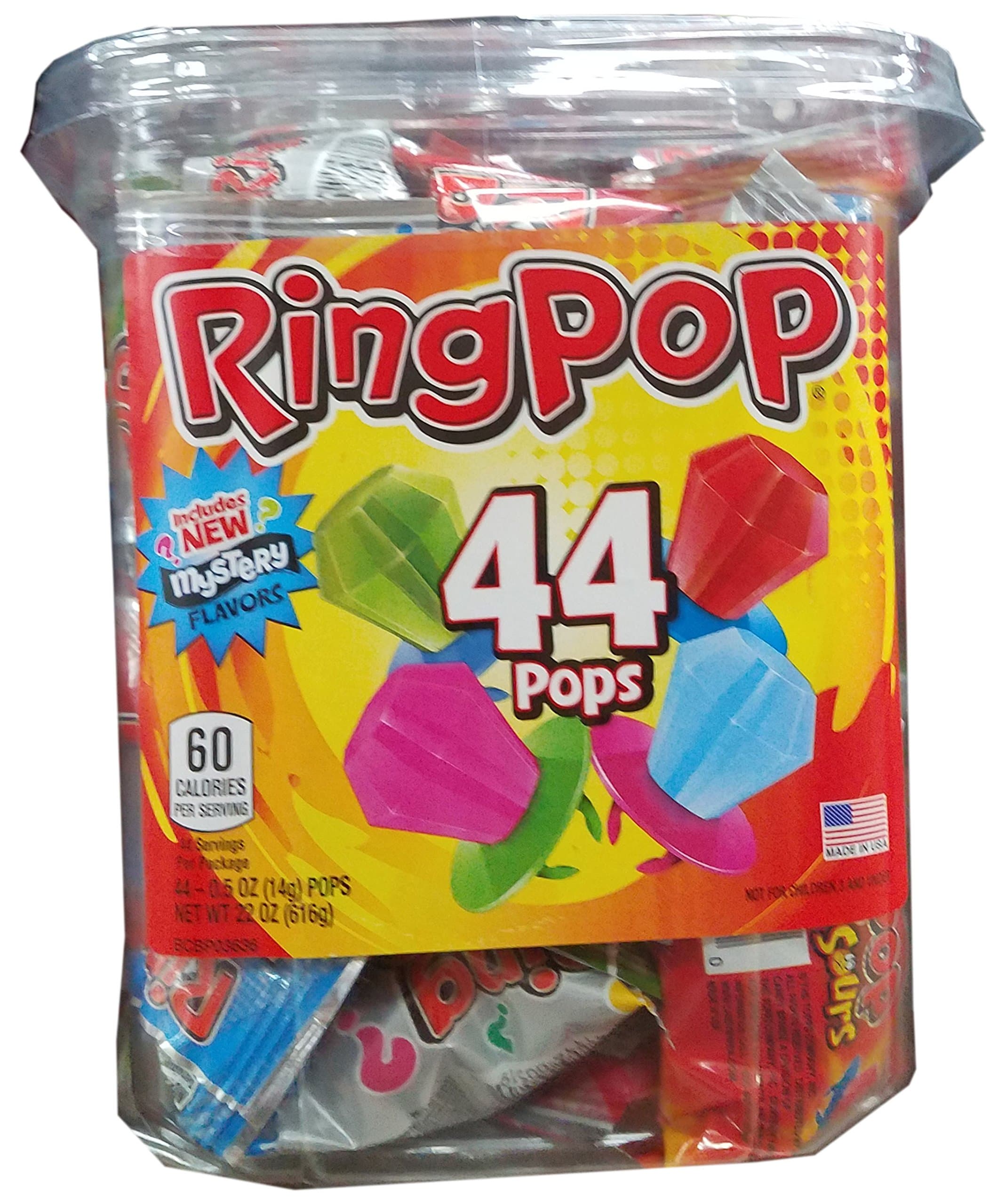 Ring Pop Candy Jar, Assorted Flavors (44 ct.)