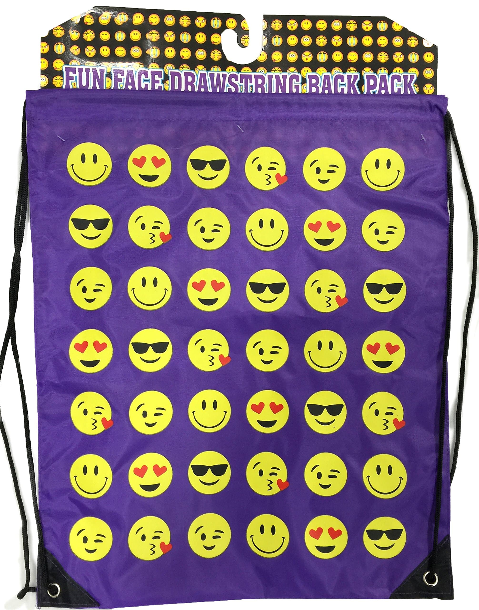 Royal Deluxe Accessories Emoticon Drawstring Backpack