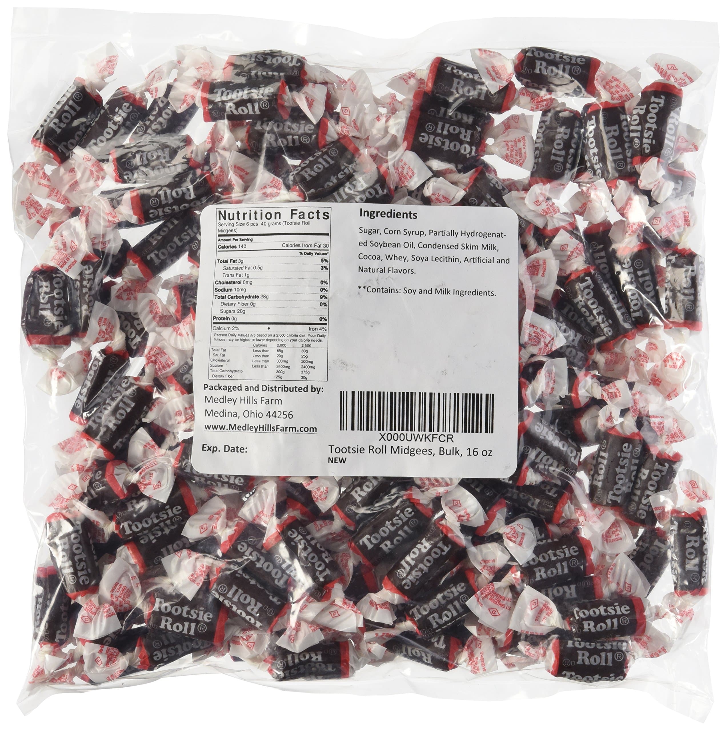 Tootsie Roll Midgees, Bulk, 16 oz