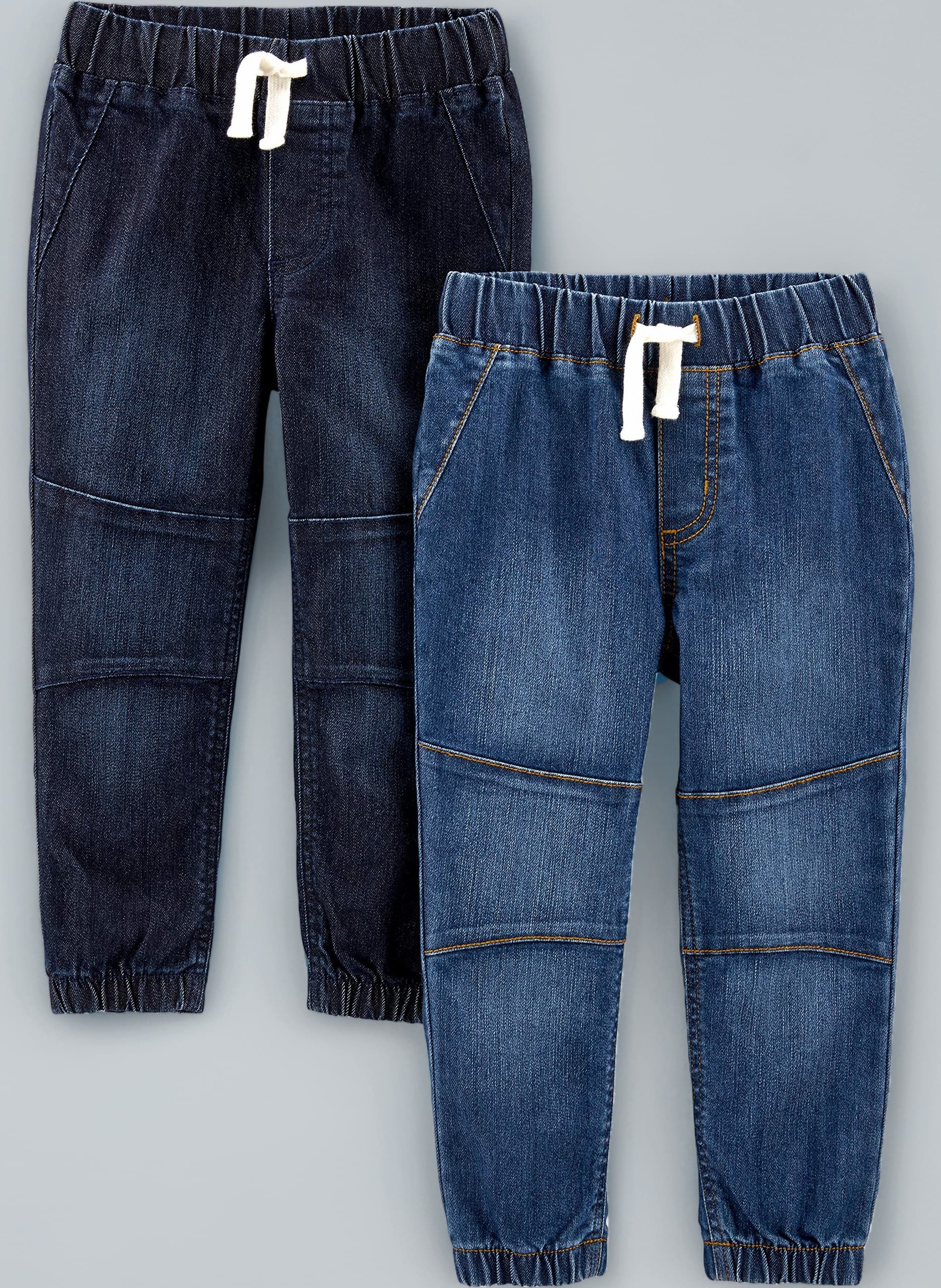 Simple Joys by Carter's Unisex Baby 2-Pack Pull on Denim Pant Pants