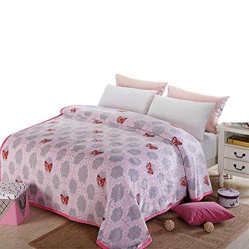HHYWS Stylish Soft Warm bed throw sofa Throw Blanket Cloud stingrays lint-free warm and beautiful butterflies,150x200cm