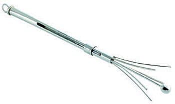 Solid Silver Retractable Silver Swizzle Stick/Cocktail Stirrer
