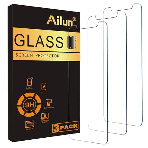 Ailun Compatible with Apple iPhone Xs Max Screen Protector 3 Pack 6.5 Inch 2018 Release Tempered Glass 0.33mm Anti Scratch Advanced HD Clarity Work with Most Case