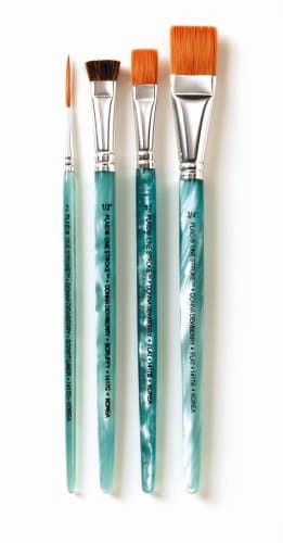 One Stroke Get Started Acrylic Brush Set with 4 Paintbrushes, INT1417