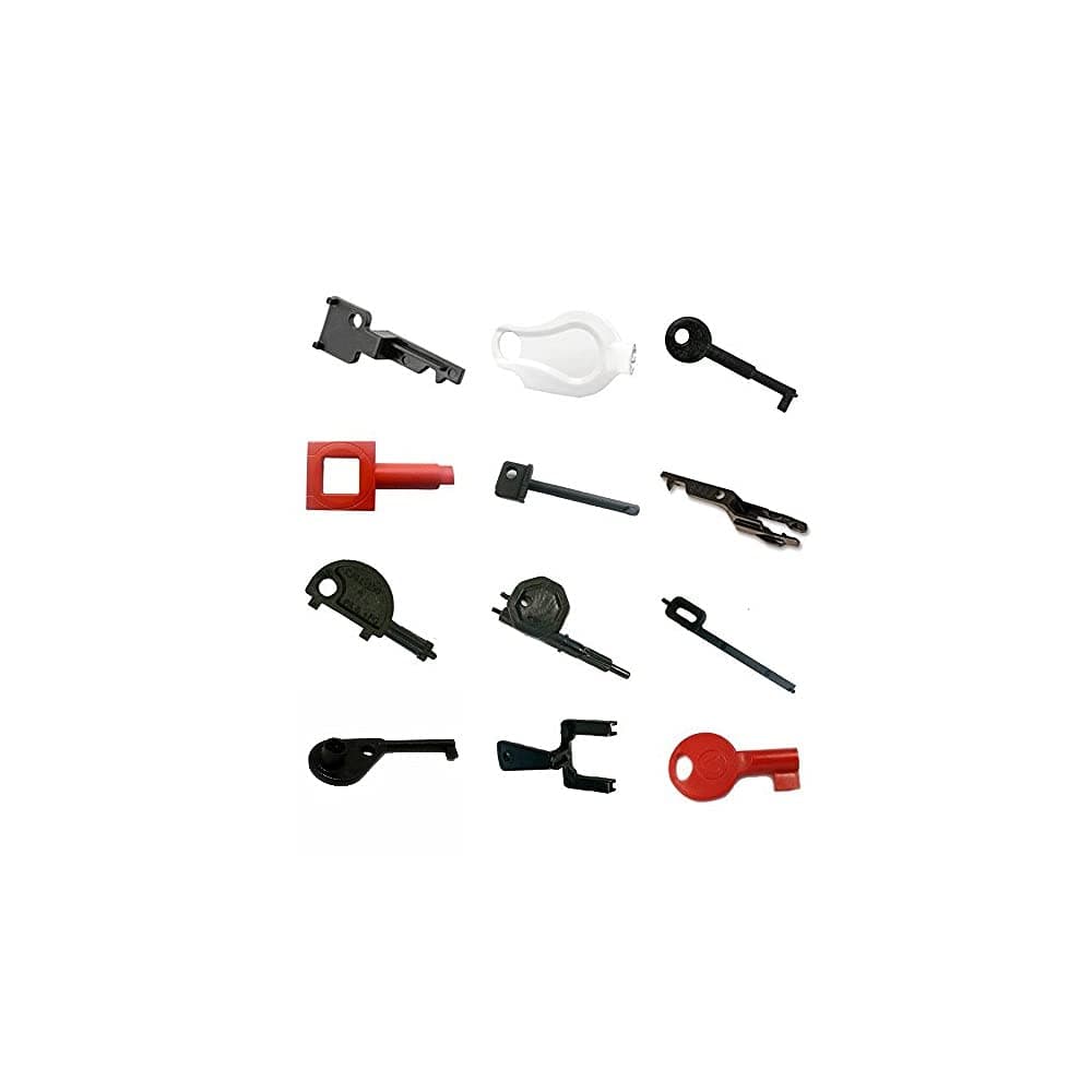 Engineers Pack - 12 Call Point Test Keys - Gent, Fulleon, KAC, Fike, Rafiki, Apollo, C-Tec, STi, Menvier Cooper, Cranford Controls, CEL