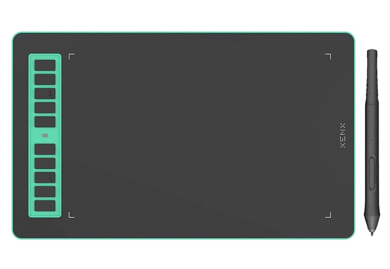 P3 MacOS and Android Supported Graphic Drawing Tablet P3-1060 10x6 inch with 10 Shortcut Keys, 8192 Pressure Levels Battery-Free Pen for Digital Art, Design, E-learning/Online Classes, OSU Gaming