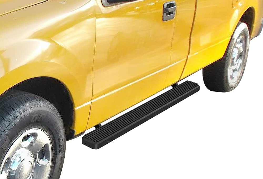 APS iBoard Running Boards (Nerf Bars Side Steps Step Bars) Compatible with Ford F150 2004-2008 Regular Cab (Exclude 04 Heritage) (Black Powder Coated 4 inches)