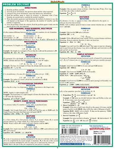 Algebra, Part 2 (Quick Study)