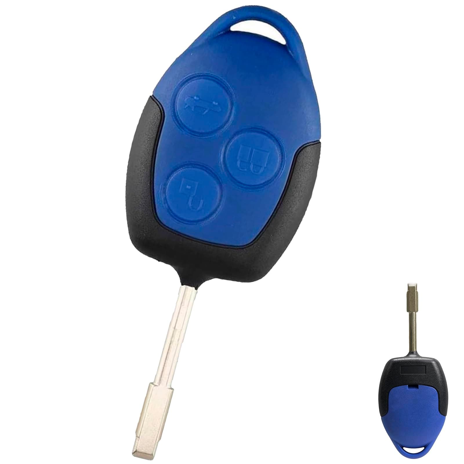 3 Buttons Car Remote Key Shell Replacement For Ford Transit WM VM Blue And Black Key Case