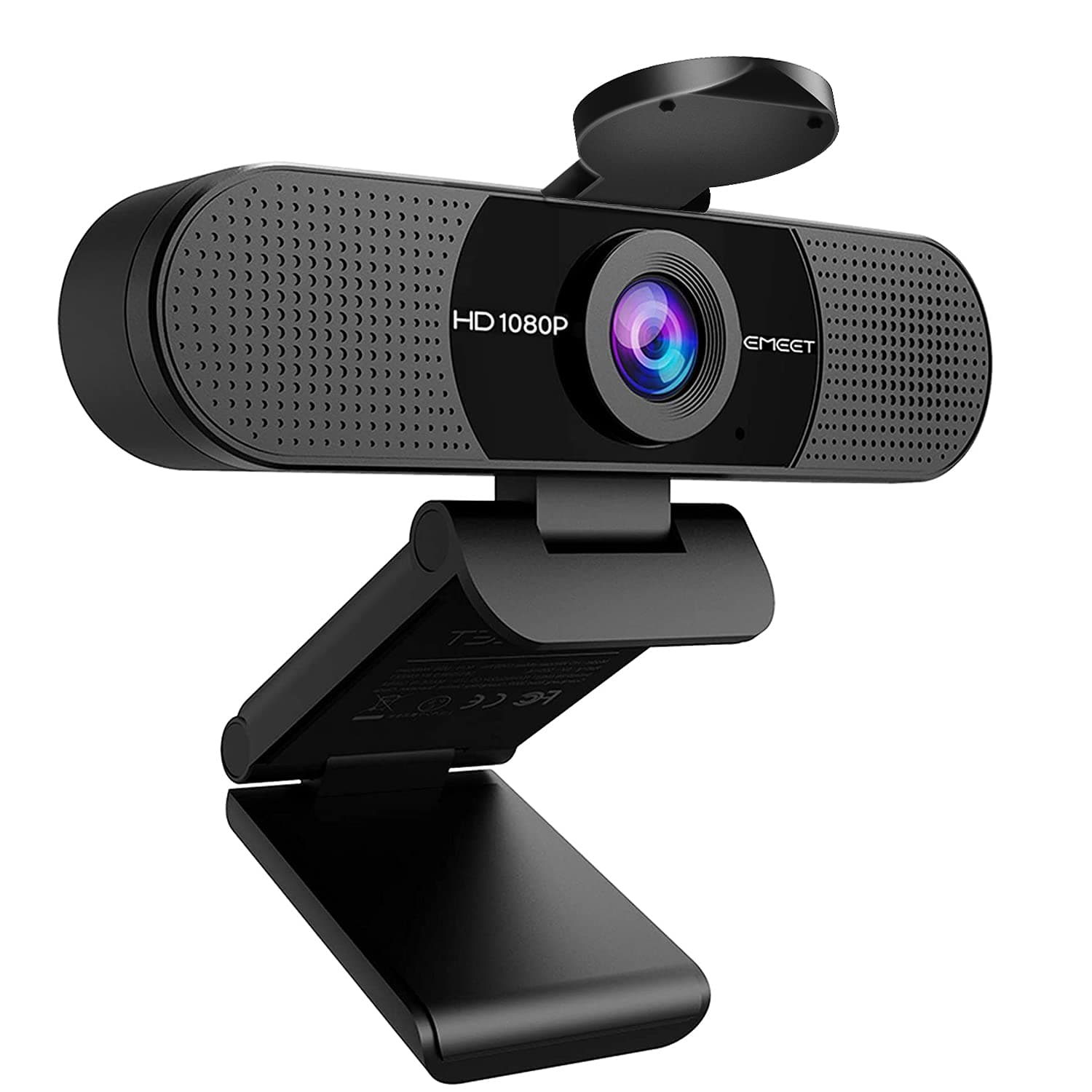 EMEET 1080P Webcam with Microphone, C960 Web Camera, 2 Mics Streaming Webcam with Privacy Cover, 90°View Computer Camera, Plug&Play USB Web Cam for Calls/Conference, Zoom/Teams/YouTube, Laptop/Desktop