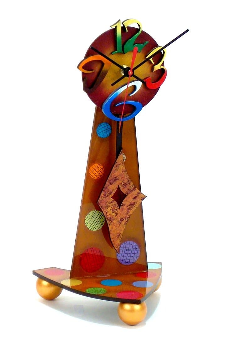 David Scherer Desk Top Hand Crafted Table Clock