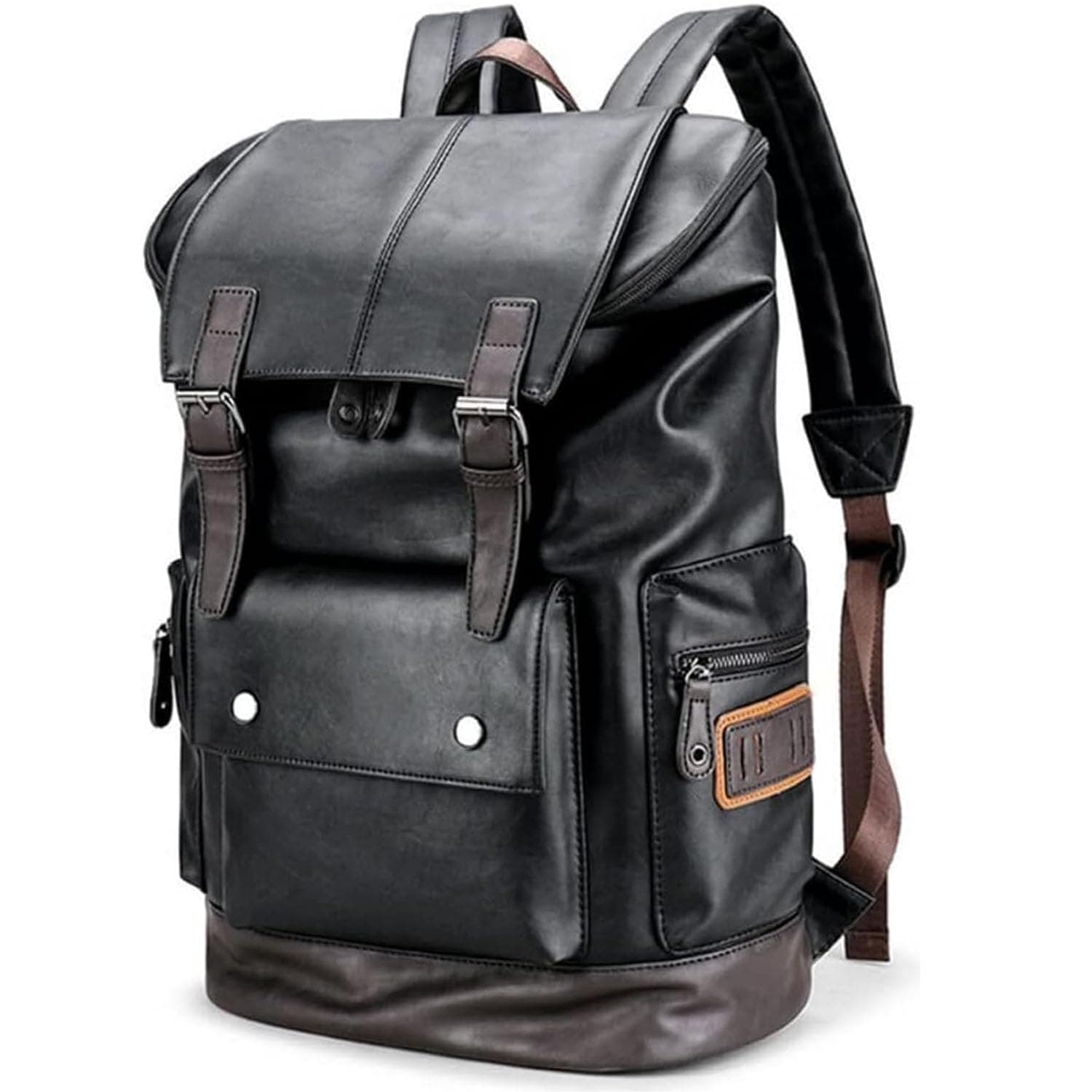 leather School backpack