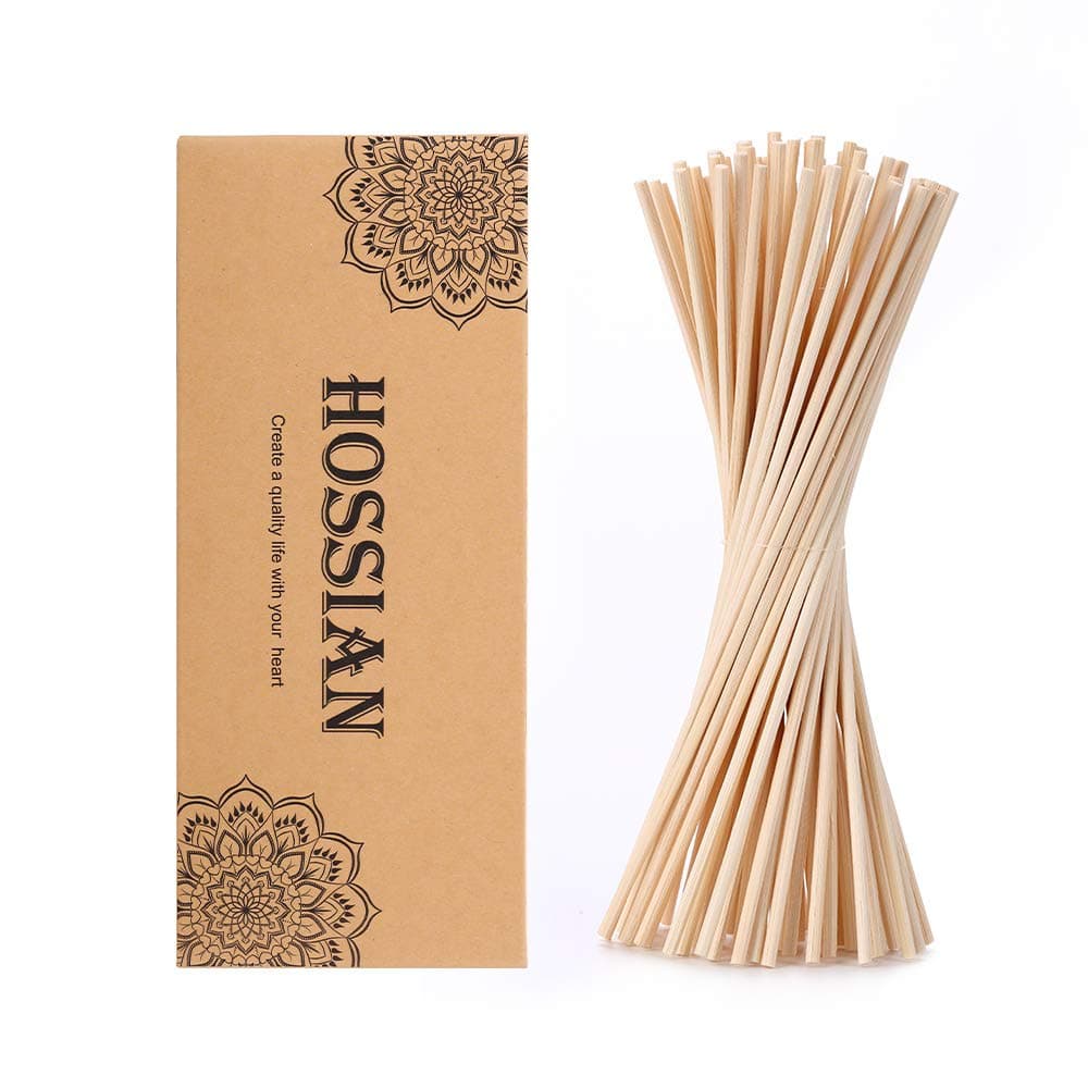 HOSSIAN 12 Inch Reed Diffuser Sticks,-Diffuser Sticks-Reed Diffuser- Reed Sticks Aroma Diffuser Sticks for Aroma Fragrance(60 PCS)