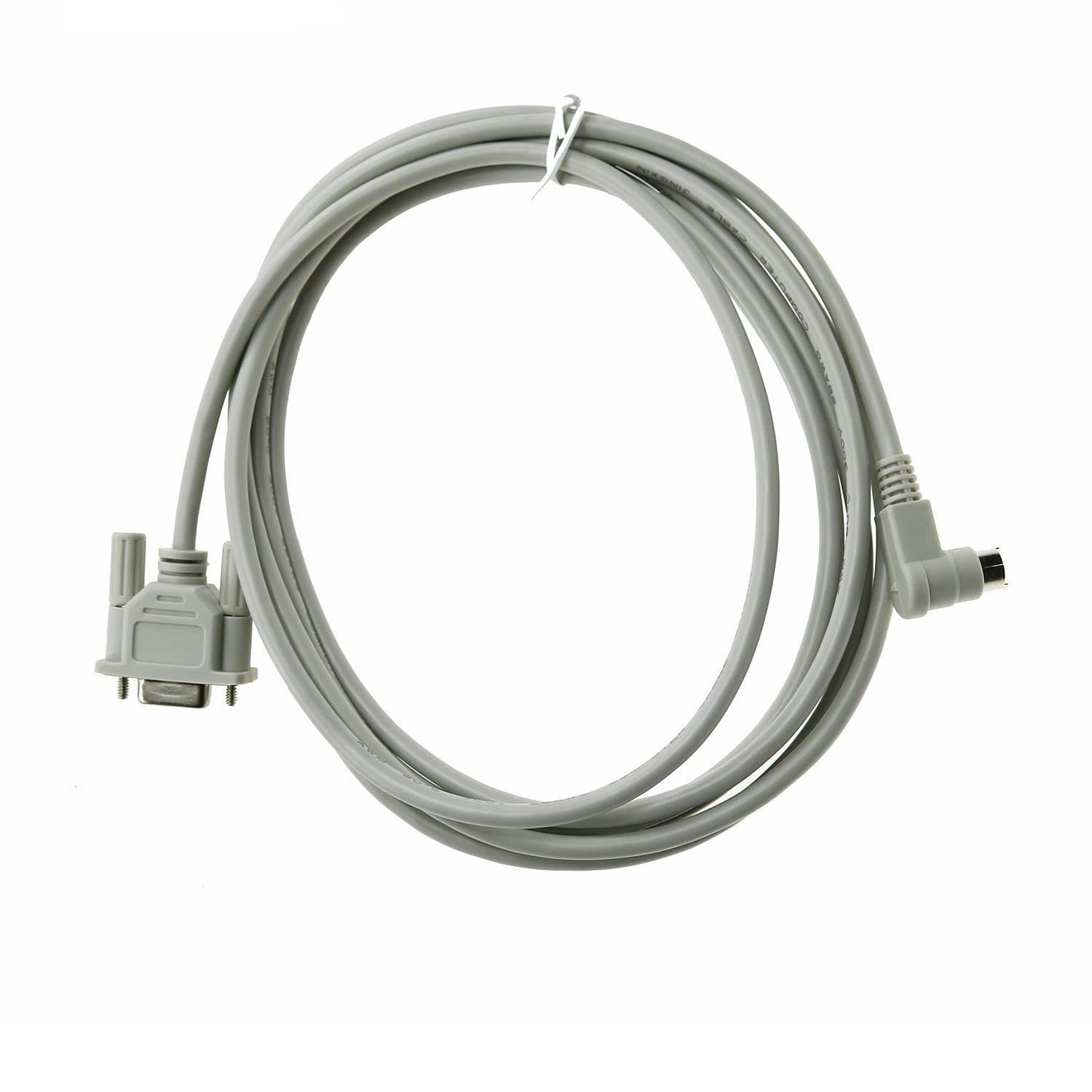 Micrologix Programming Cable, Compatible 1761-CBL-PM02 1000, 1100, 1200, 1500 Series with 8 Pin Round and 90 Degree End