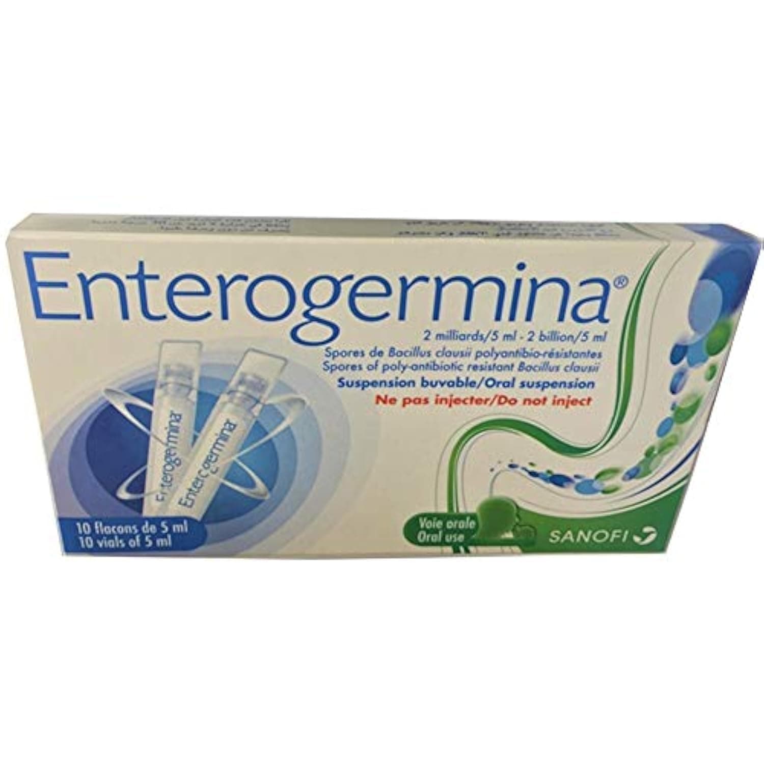 Enterogermina 2 Billion/5 mL Suspension Vials 10's