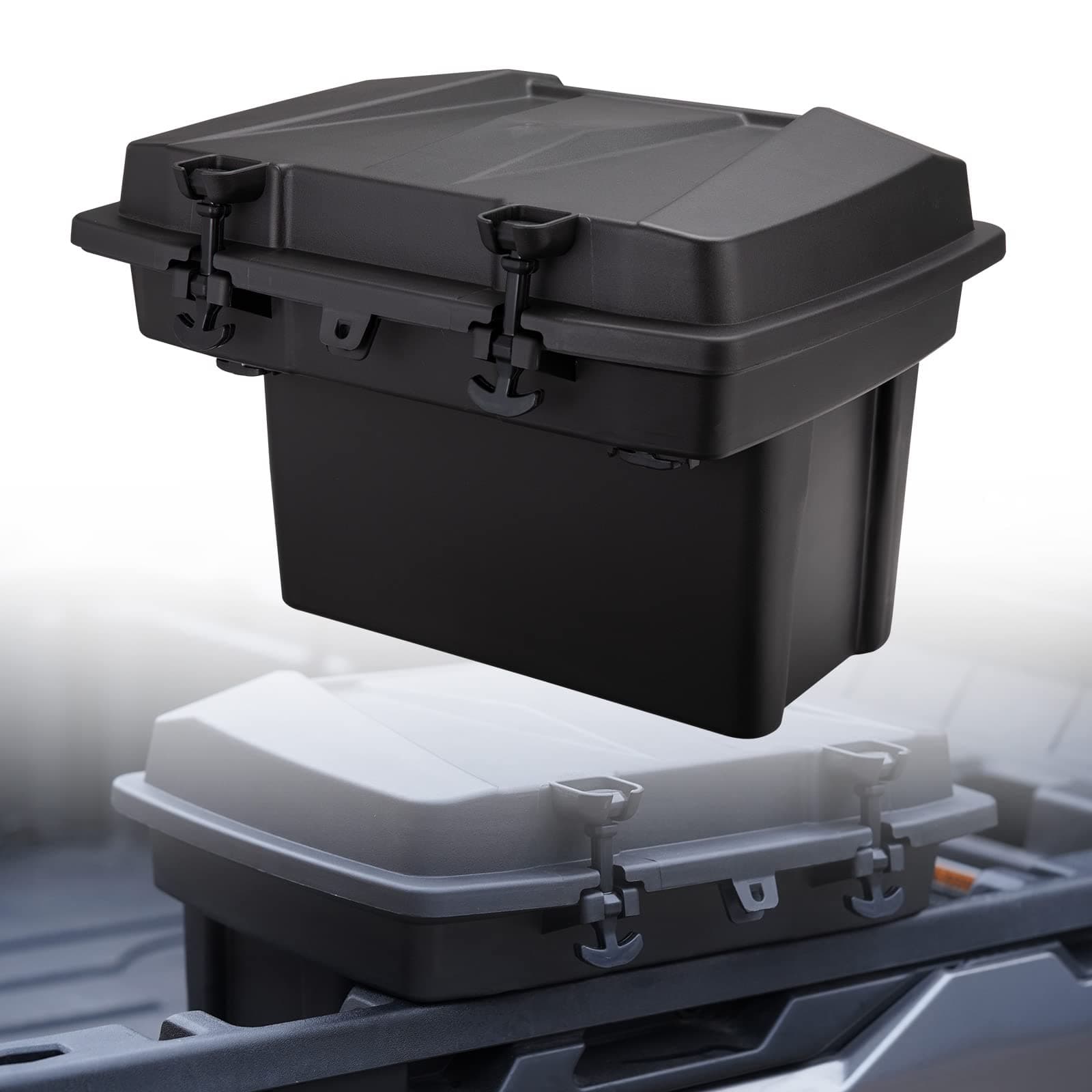 A & UTV PRORemovable Cargo Storage Box, Compatible with 2016-2023 Can Am Defender Max HD5 HD8 HD10 /Commander 2021-2023, Bed Trunk Tool Storage Bin Box Container with Lid Accessiories