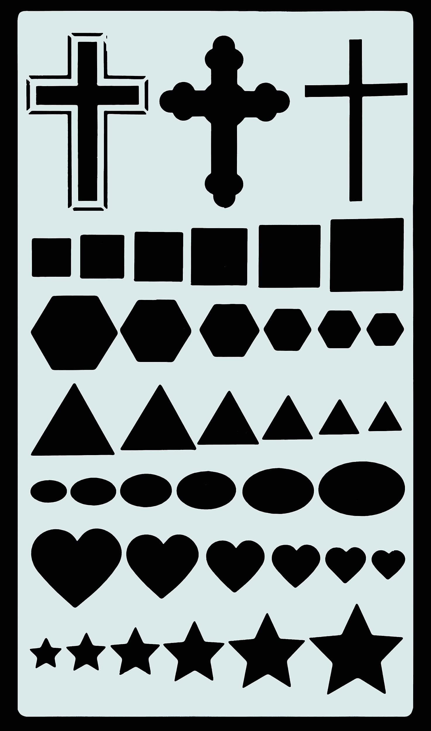 Essentials Faith Stencil Set