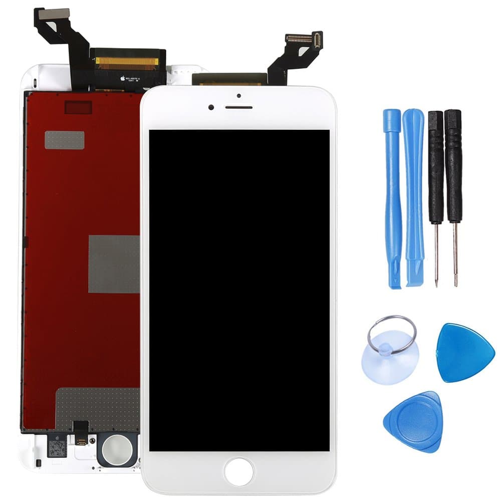 Ibaye For iPhone 6S plus Screen Replacement 5.5inch LCD Display Touch Screen Digitizer Frame Assembly Full Set with Free Tools (White)