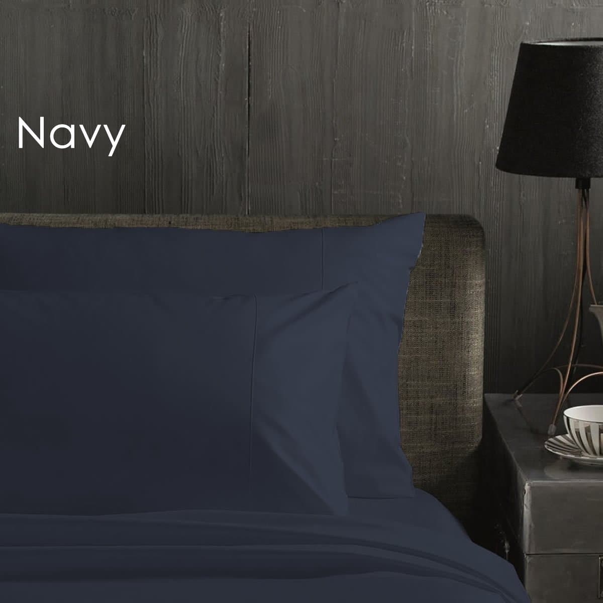 Deep Pocket bed sheets - iEnjoy Bedding 1500 Series Brushed Microfiber 3 Piece Bed Sheet Set - Twin, Navy