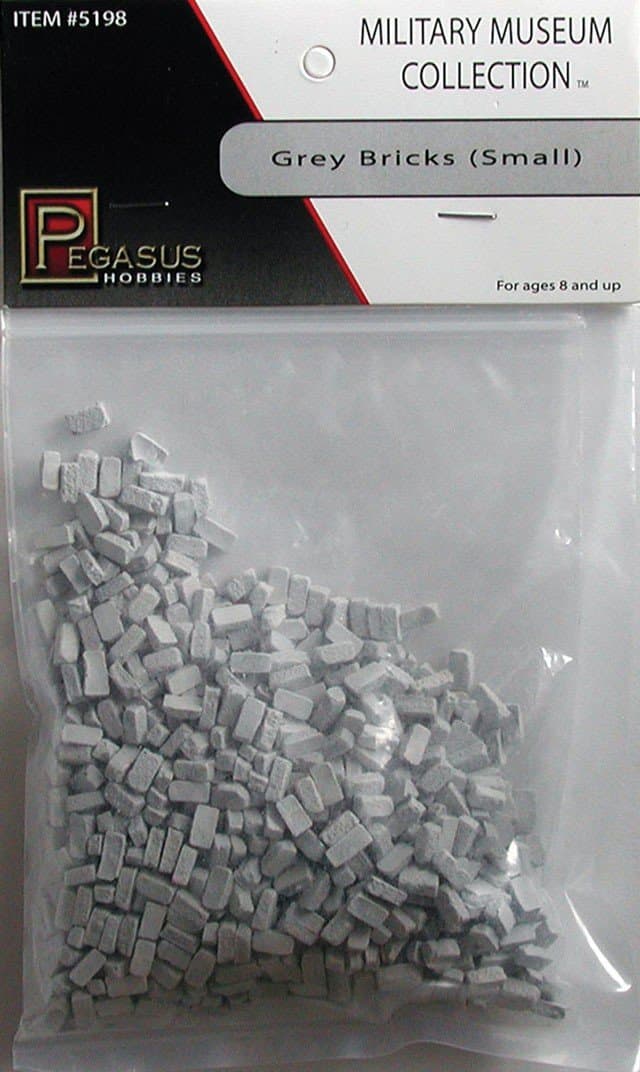 Grey Bricks (Small) - 28mm Scale Accessory by Pegasus Hobbies