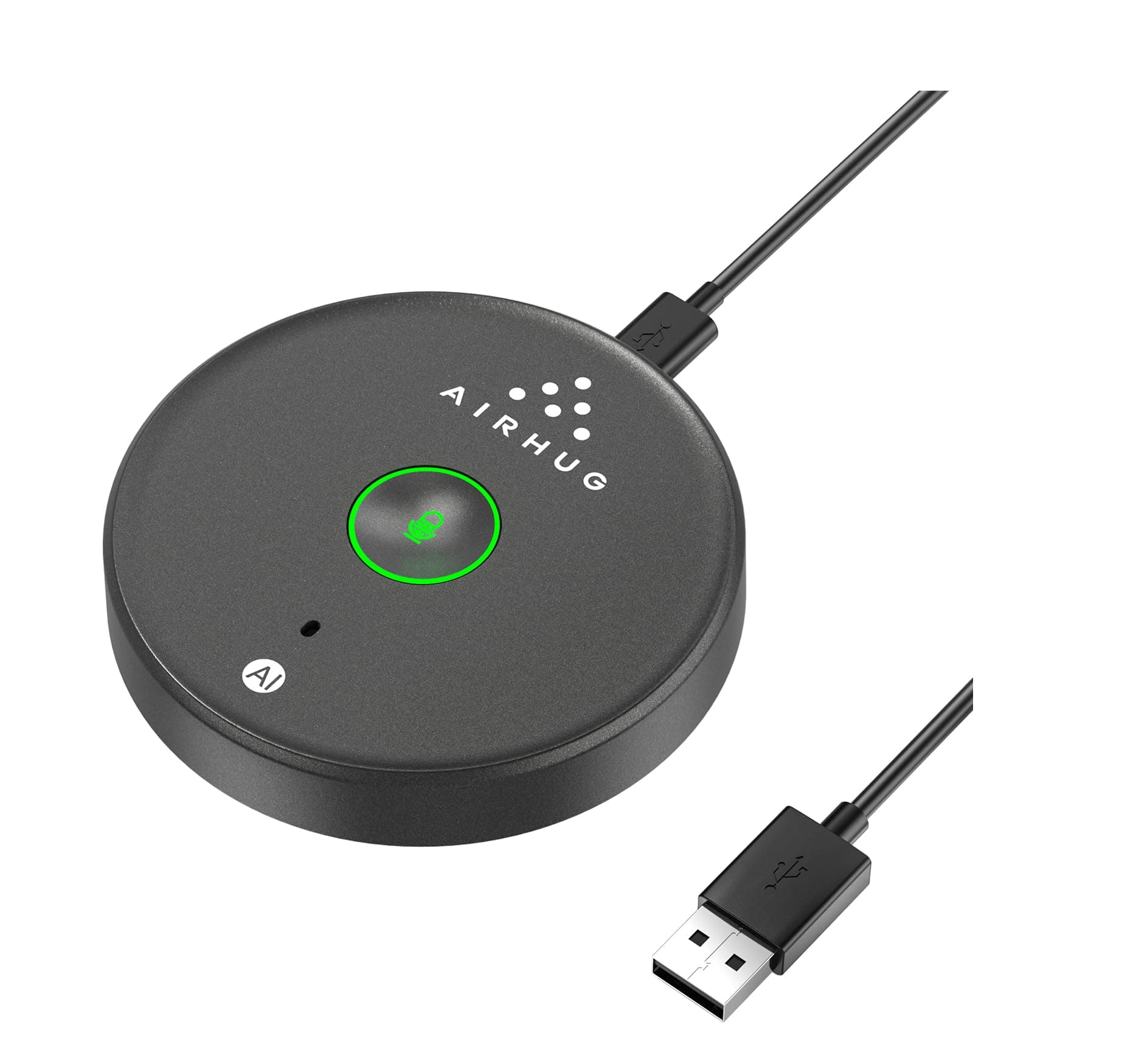 – AIRHUG USB Microphone No Speaker,Desktop Computer Mic, Mute Button with LED Indicator,AI Noise Reduction,Plug & Play Omnidirectional Condenser PC Laptop Mics,for Online Calls/Class/Recording Video