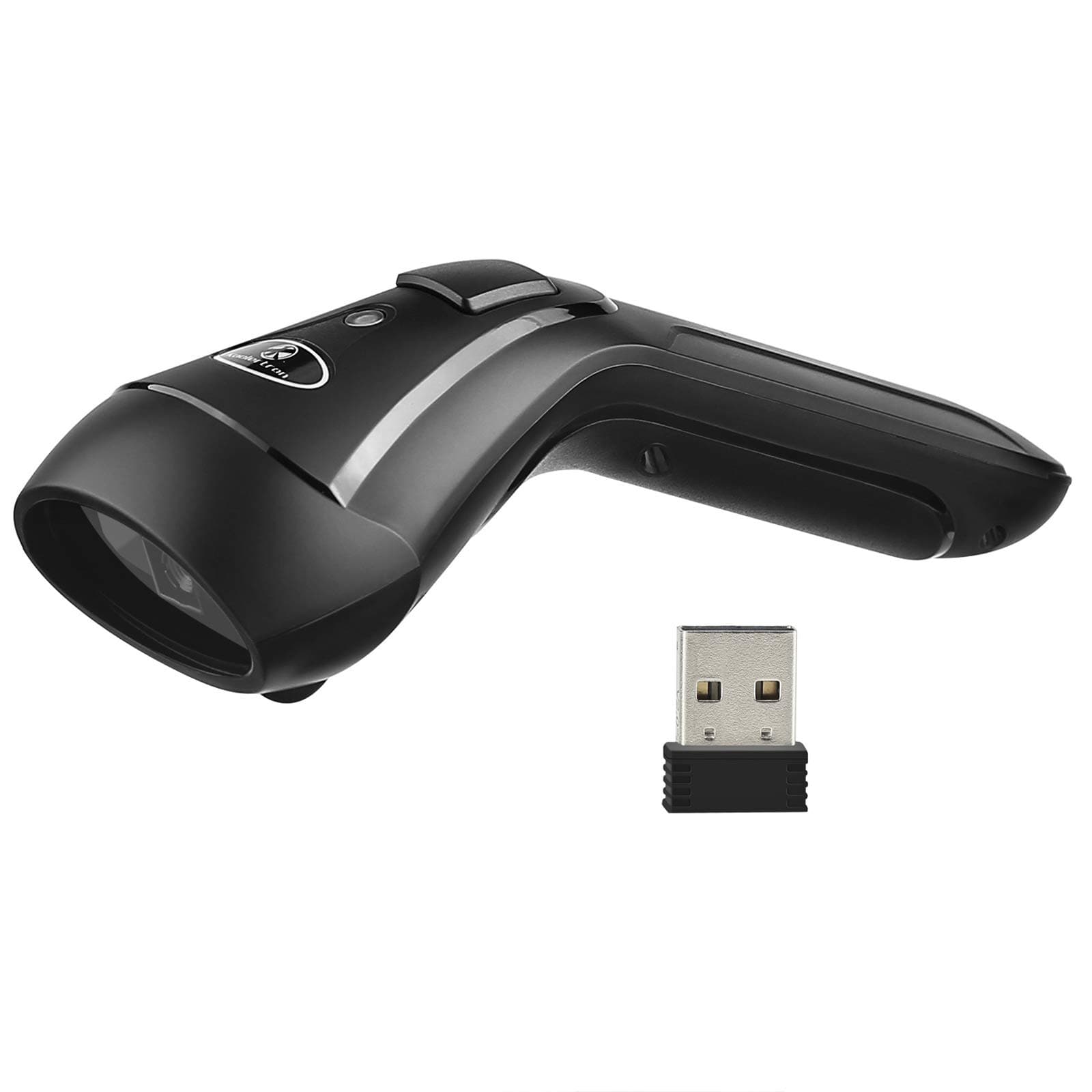 Koolertron Wireless 2D Barcode Scanner,3-in-1 Compatible with Bluetooth Function & 2.4GHz Wireless & Wired,QR PDF417 Data Matrix UPC Rechargeable Bar Code Scanner for Laptops/PC/Android/Apple iOS