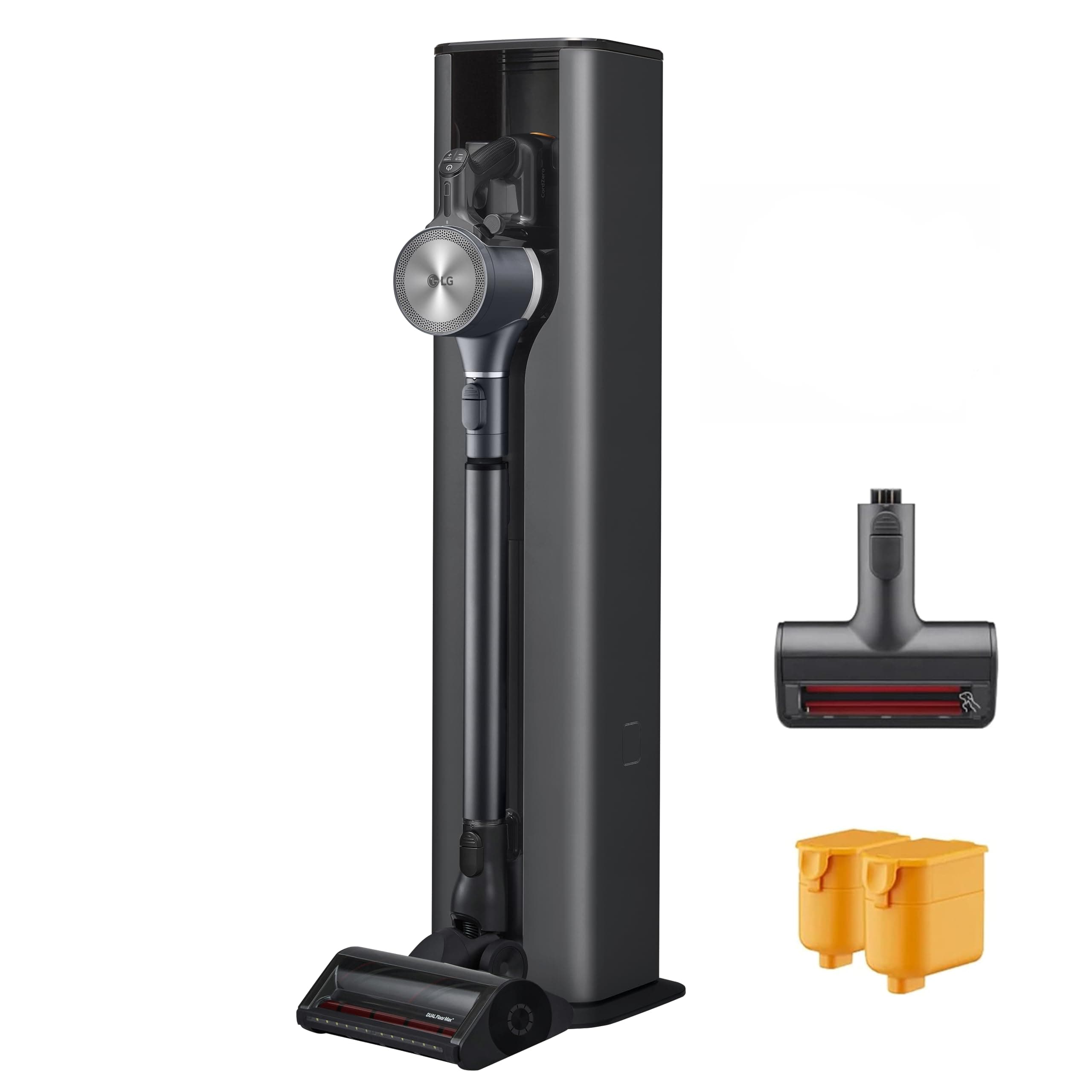 CordZero A937 - Cordless Stick Vacuum Cleaner with Auto-Empty Base, 120 Minute Runtime w/Extra Rechargeable Battery, Dual Floor Max, Lightweight, Powerful Cleaning for Carpet, Hardwood, Pet Hair