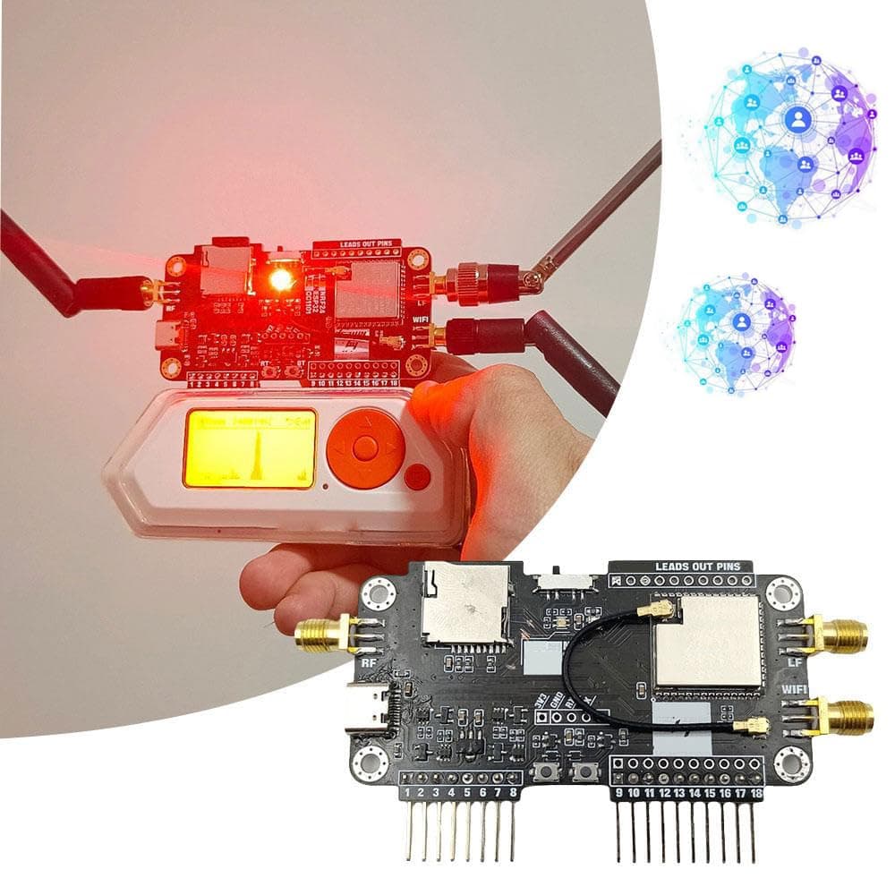 For Flipper Zero Modification Module,2.4G Module Expansion Support Nrf Sniffer/Mousejacker,for Flipper Zero Cc1101 Module, Wifi Multiboard Development Board for Flipper Zero Attachment Accessory
