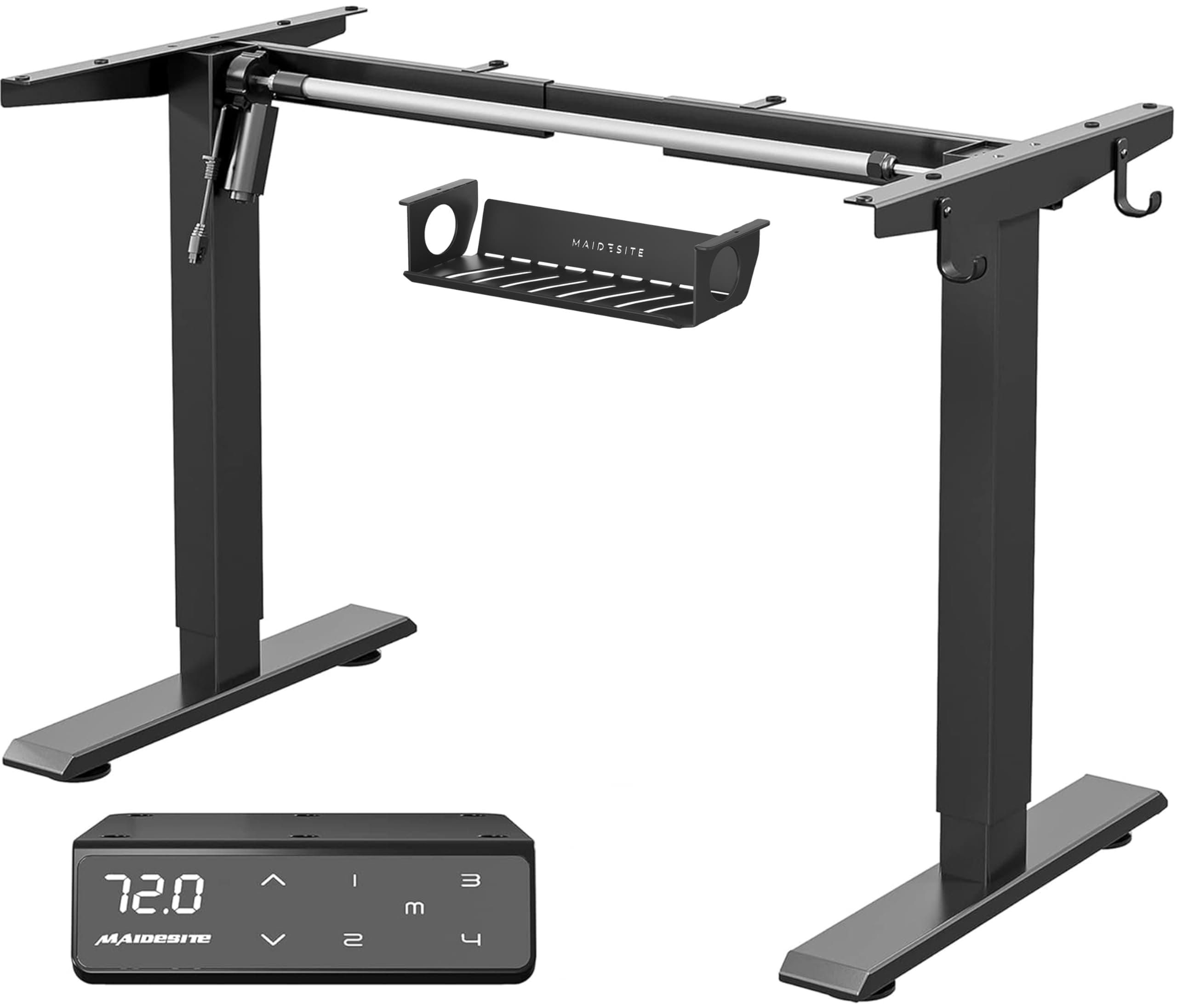 Standing desk frame