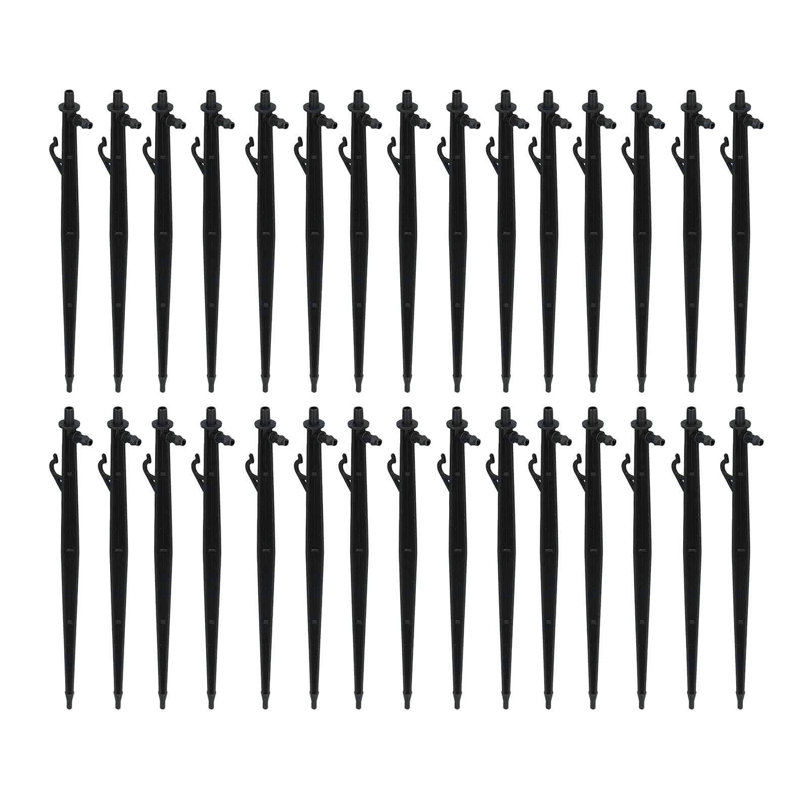 EVGATSAUTO Micro Sprinkler Bracket, 30PCS Micro Sprinkler Bracket Plastic Ground Insertion Rod Irrigation Drip Support Stake for Garden