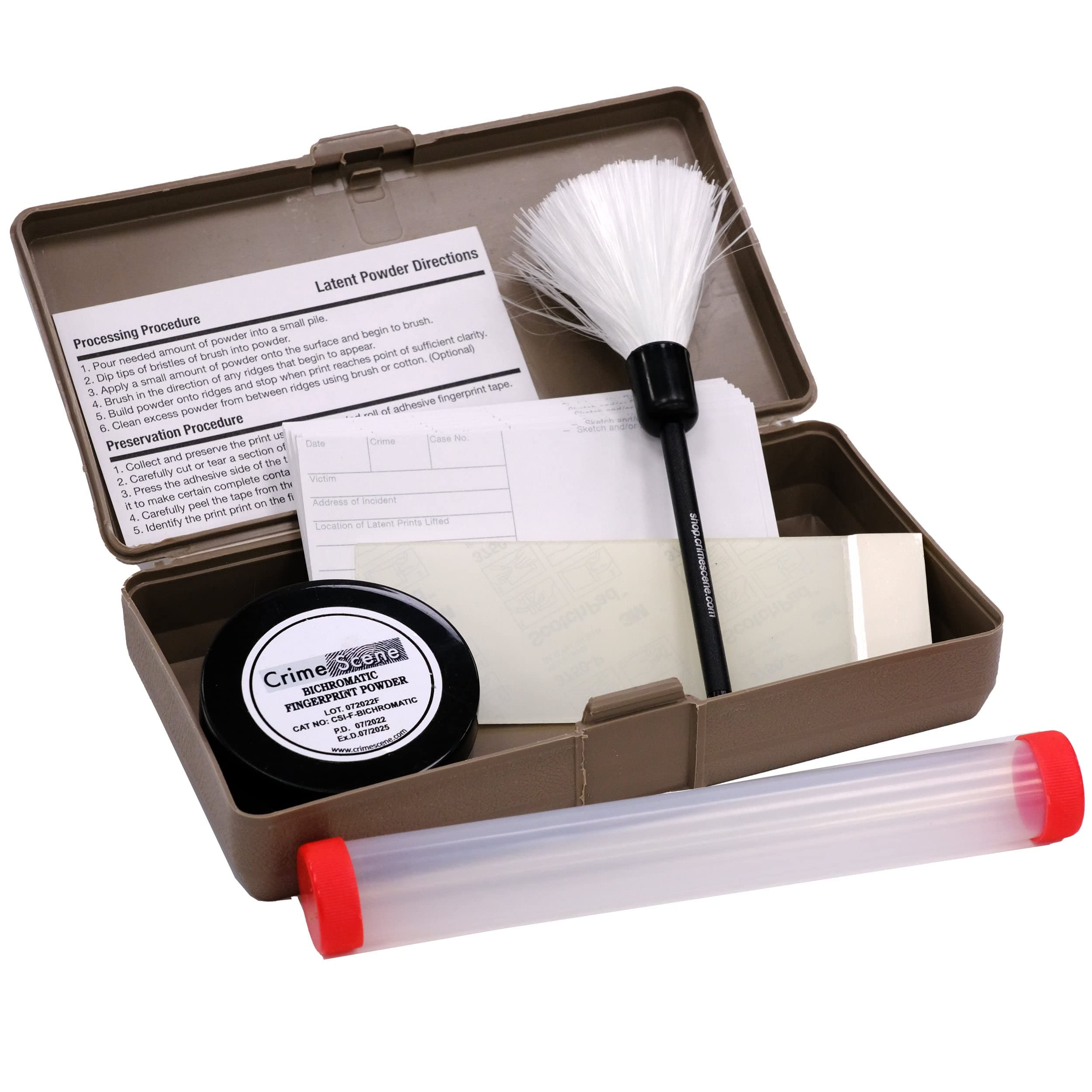 Crime Scene Basic Latent Fingerprint Kit, Bichromatic