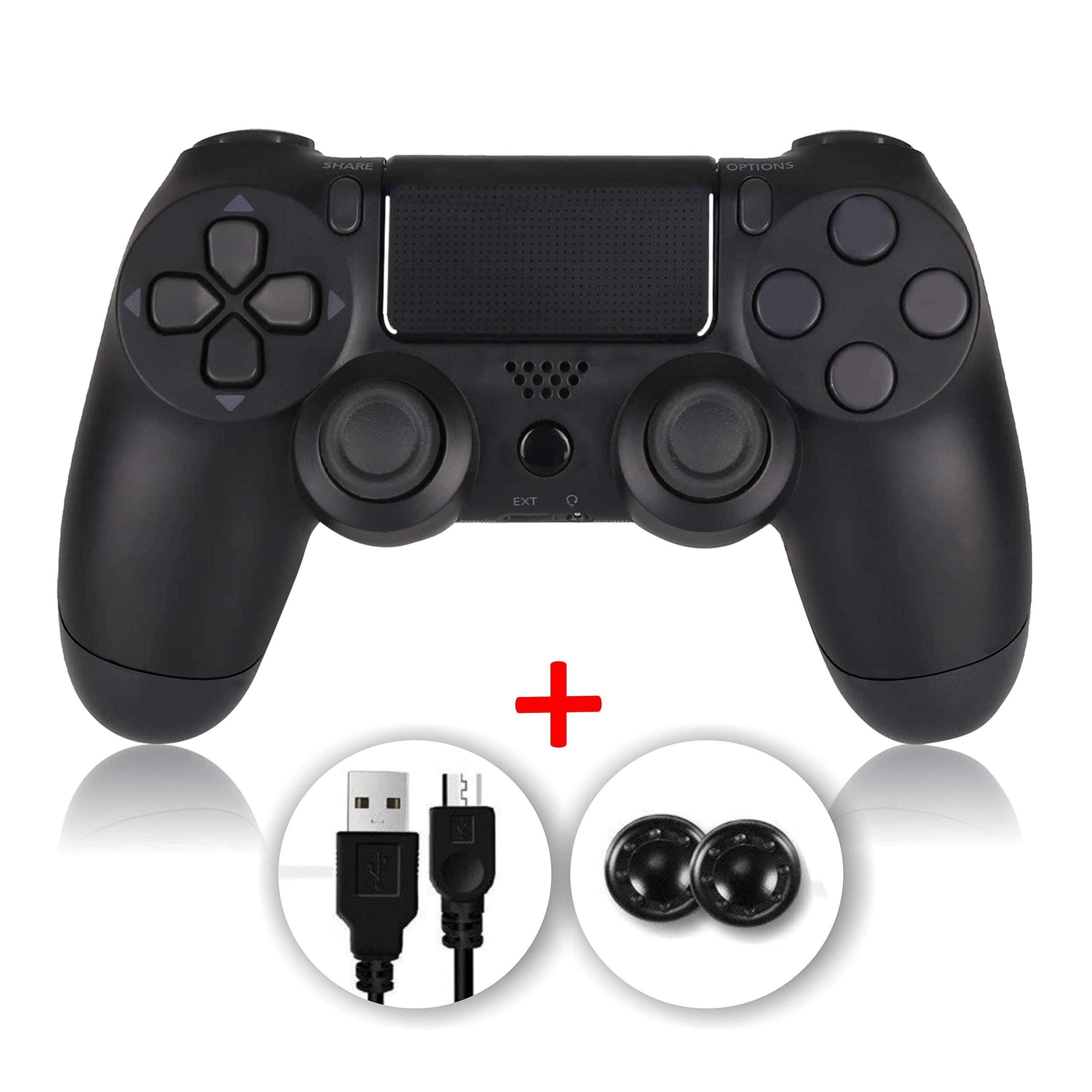 PS4 Controller, Wireless PS4 Controller Six Axies for Playstation 4, Touch Panel Joypad with Dual Vibration Thrid Party Product