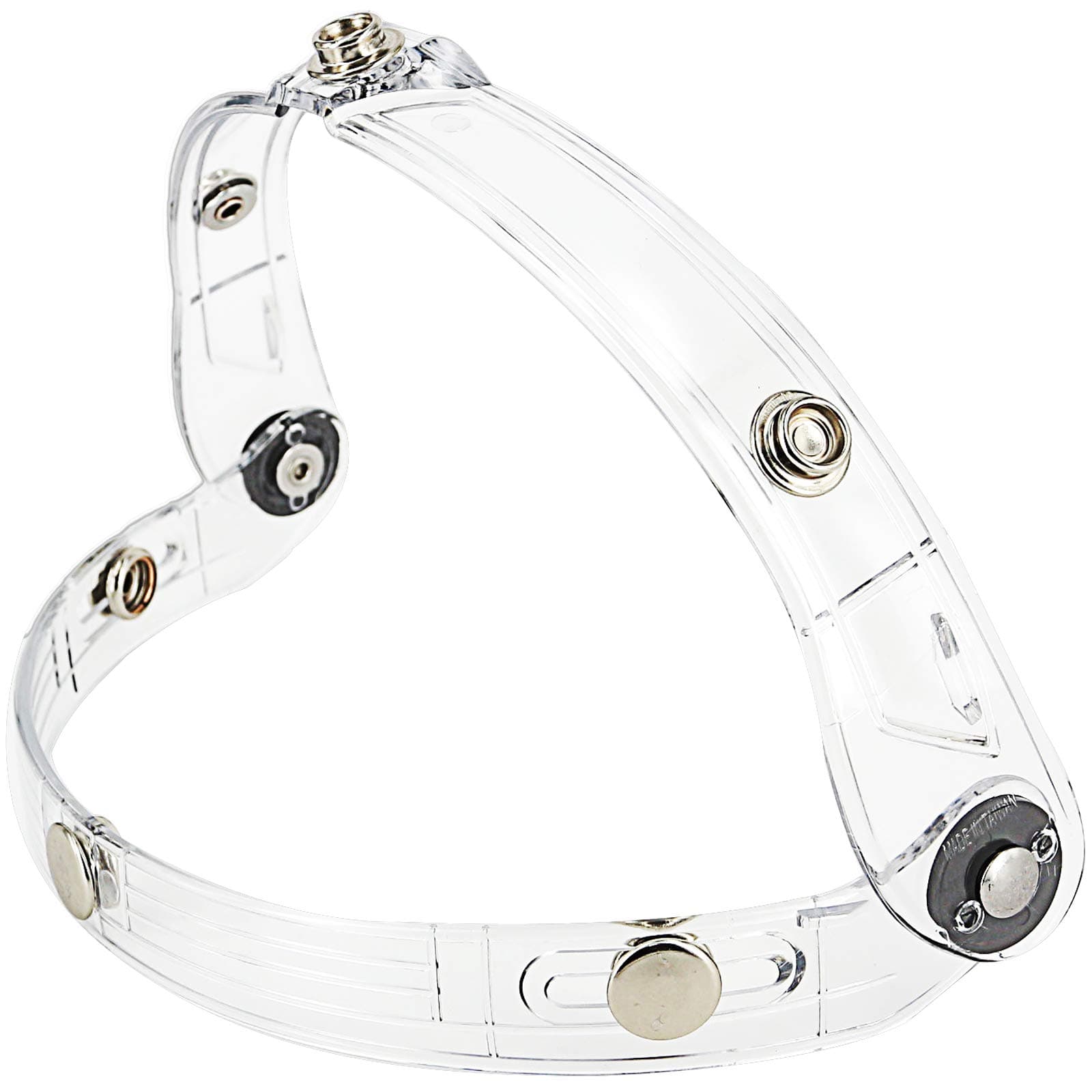 Adapter Flip Up Base Attachment for 3-Snap Bubble Shield Visor Face Mask (Clear)