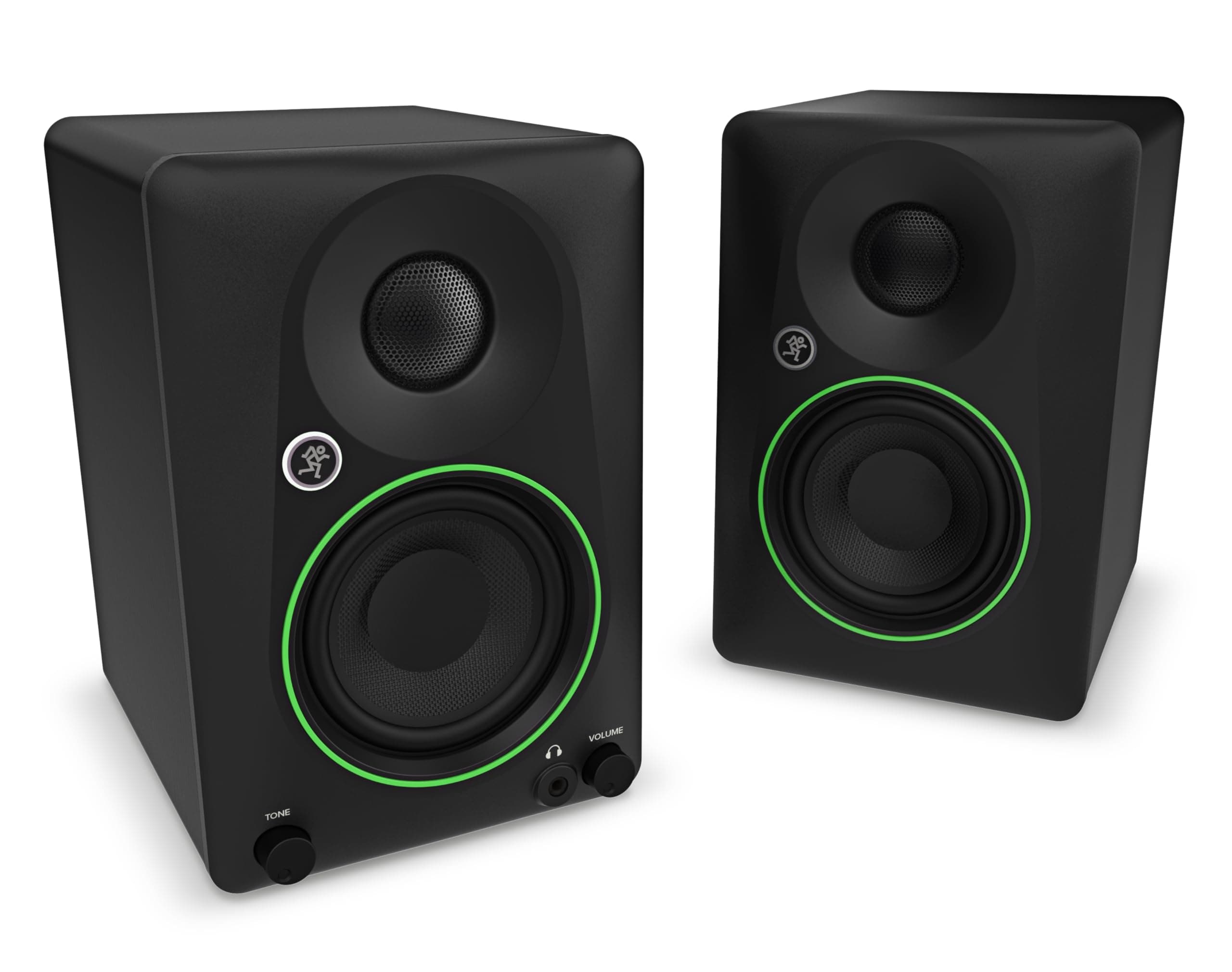 Mackie CR3.5 3.5" Creative Reference Powered Studio Monitors with Tone Knob and Location Switch — Active Speakers for Music Production, Desktop Computer, Gaming, HiFi Listening