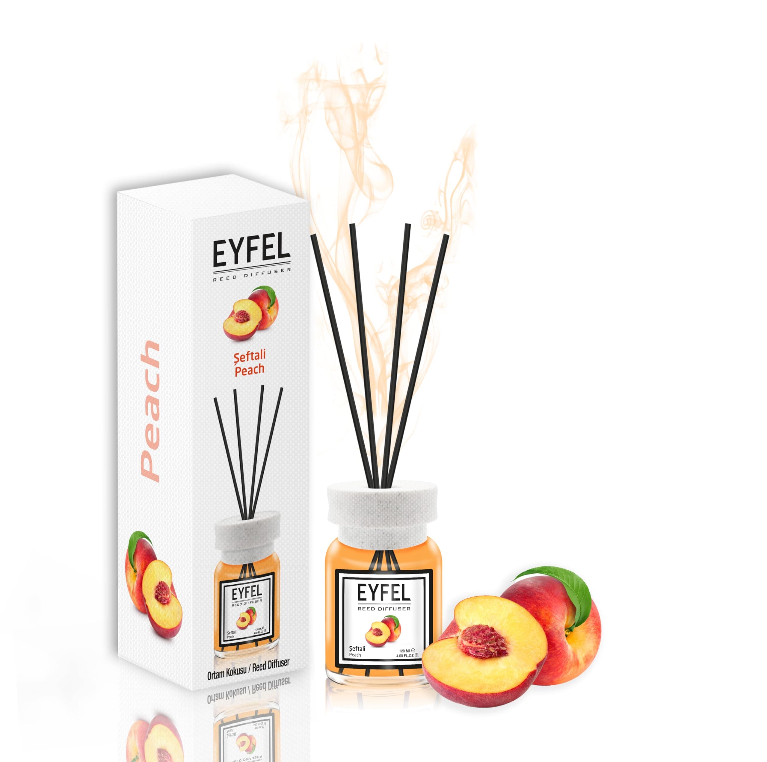 eyfel eau de parfum Reed Diffuser - Peach 120ML
