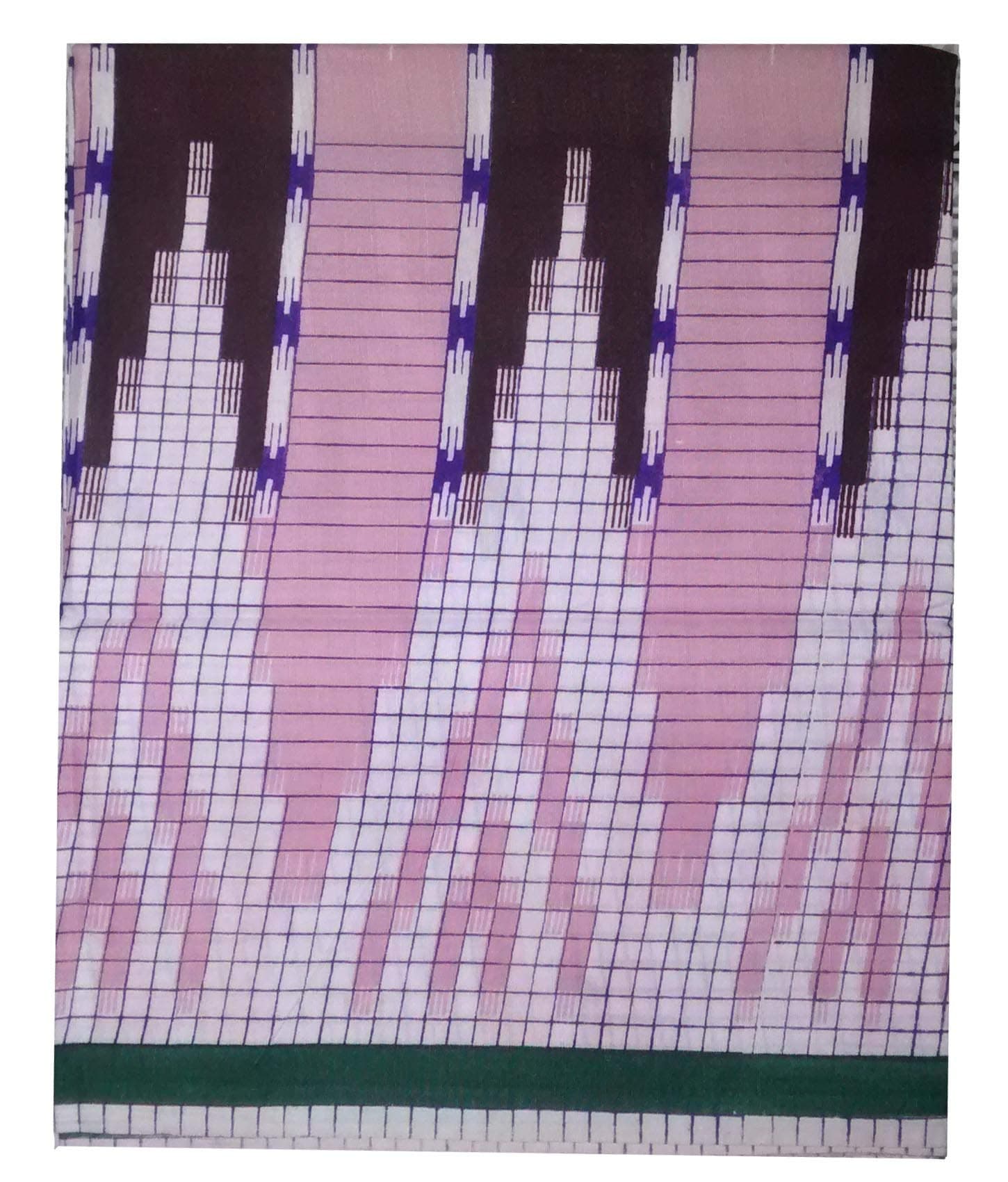 Checkered Multicolor Pink Tower Lungi