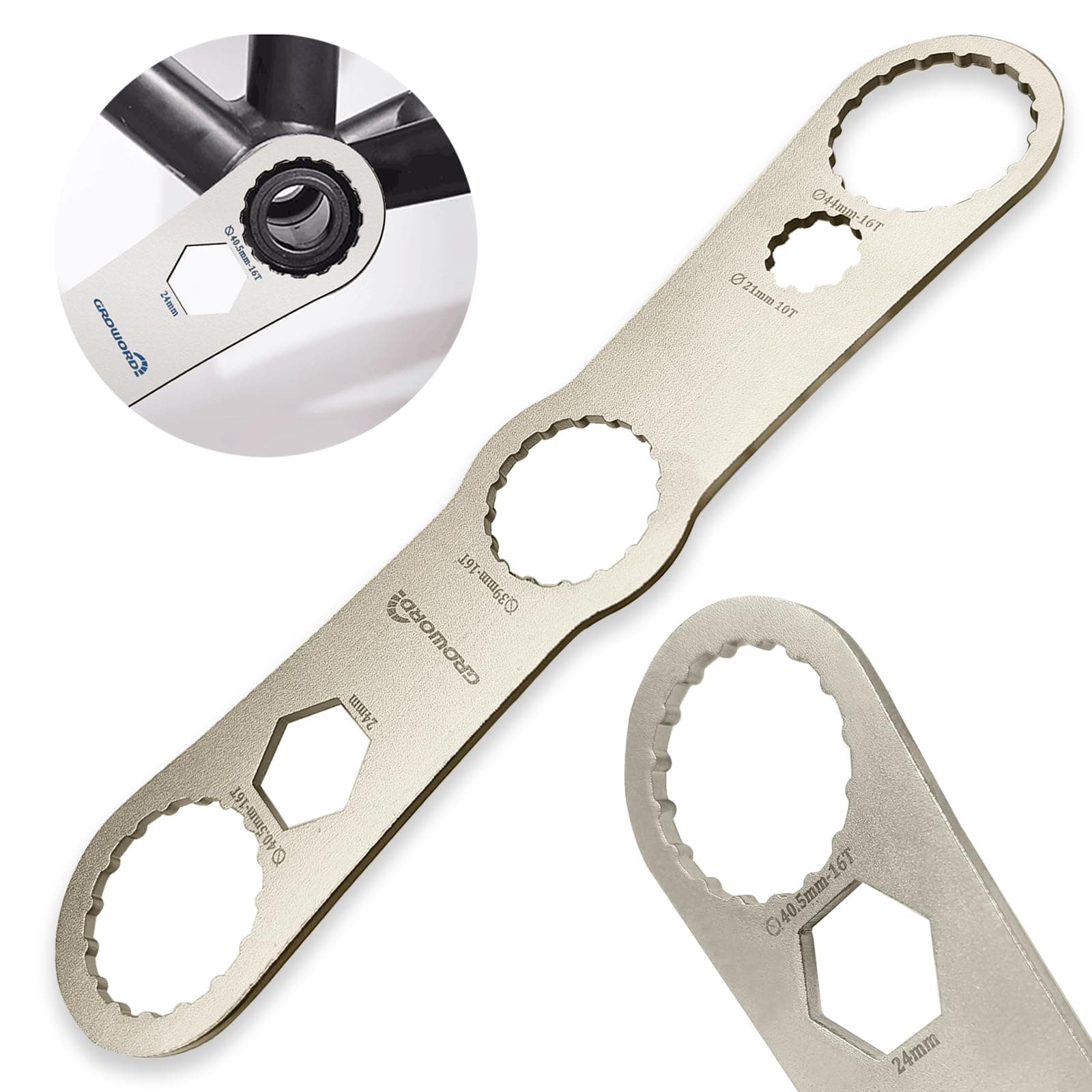 Multi -function Bottom Bracket Wrench,Suitable for BB wrench in 39 40.5 44mm outer diameter,16 Notch
