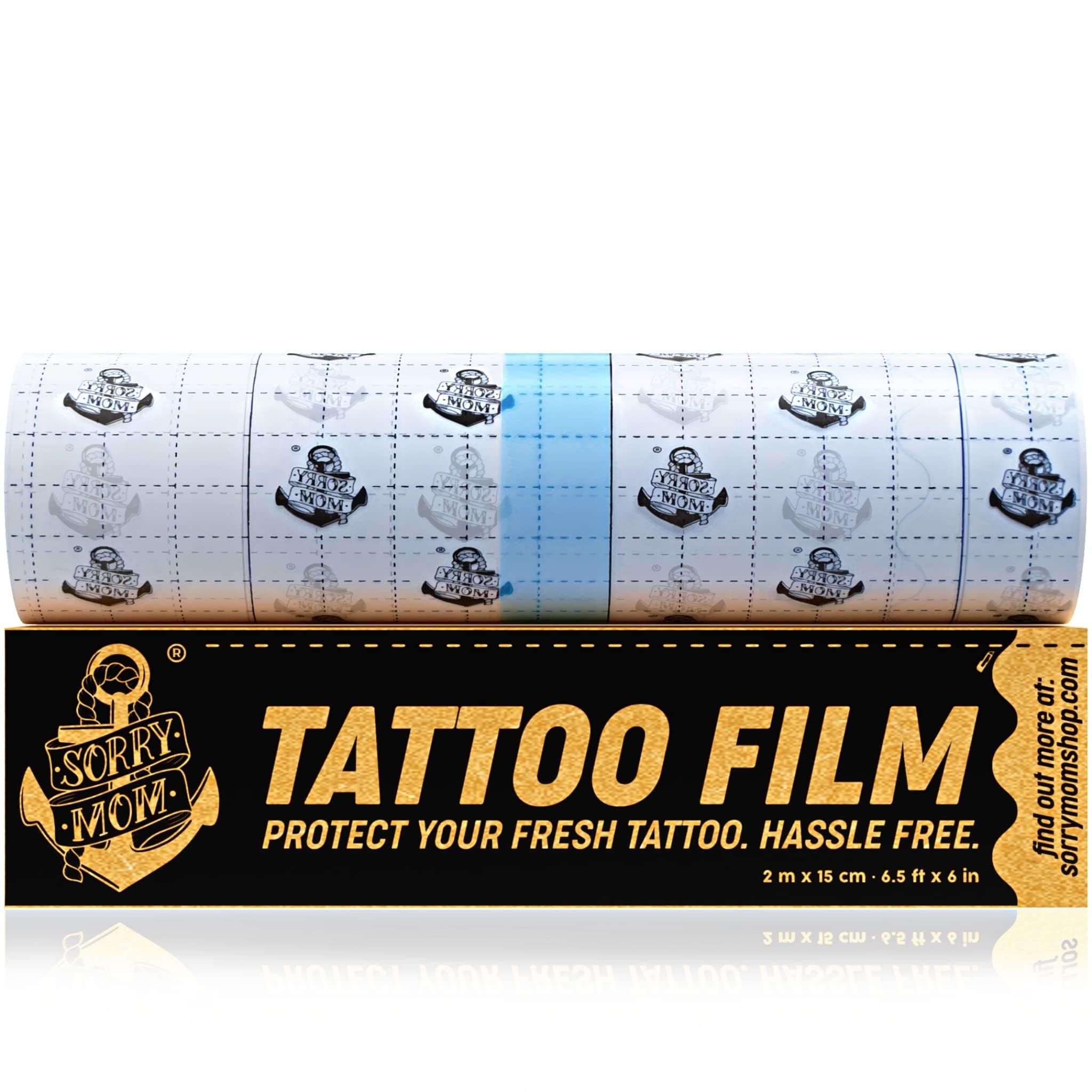 Tattoo Aftercare Bandage - Second Skin Tattoo Cover - Clear Tattoo Bandage Waterproof, Adhesive Tattoo Wrap - Tattoo Healing Wrap - Tattoo Film Protection 6.5 ft x 6 in