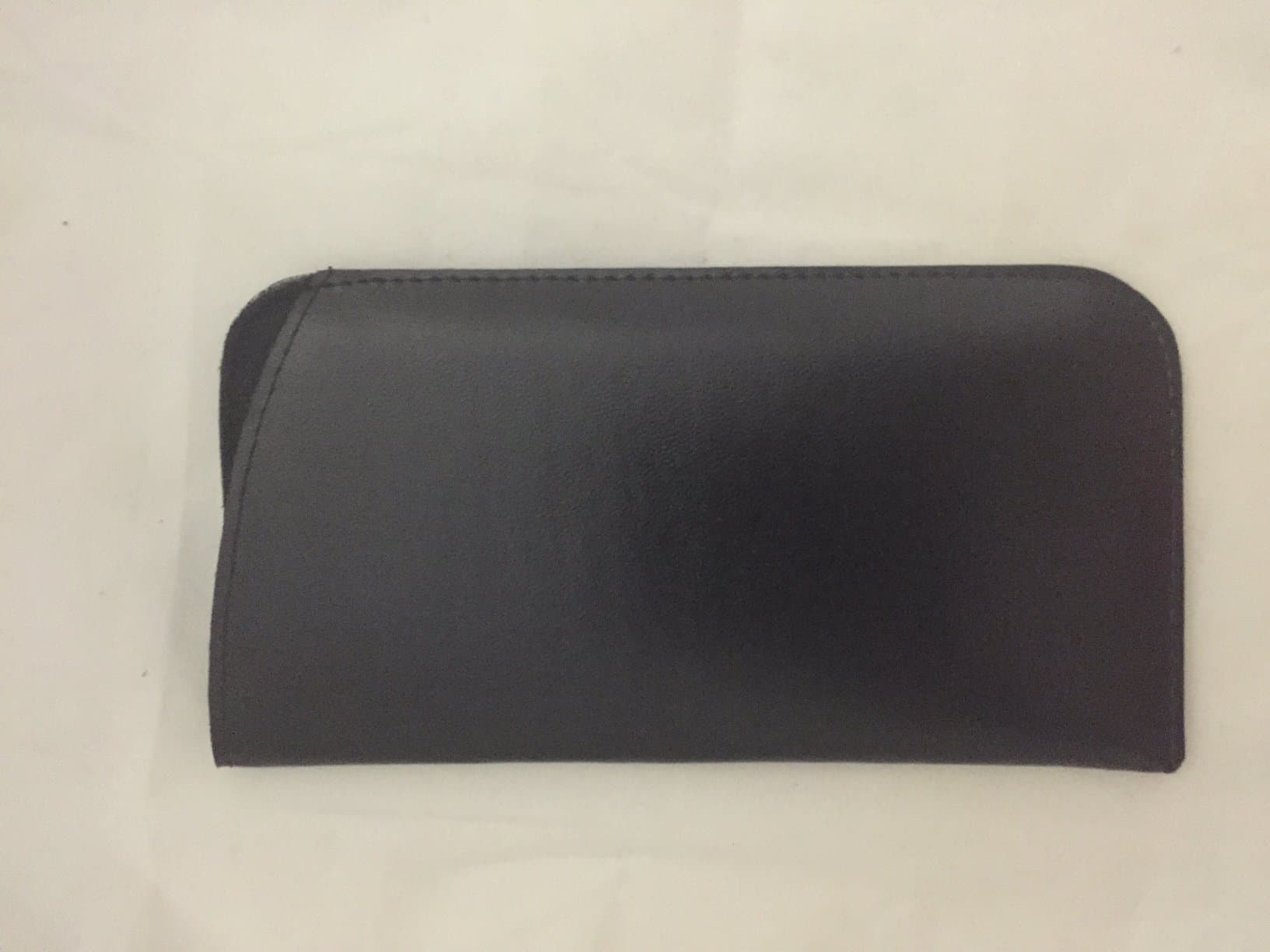 Basic Well Made double Stitch Black Eyeglass case