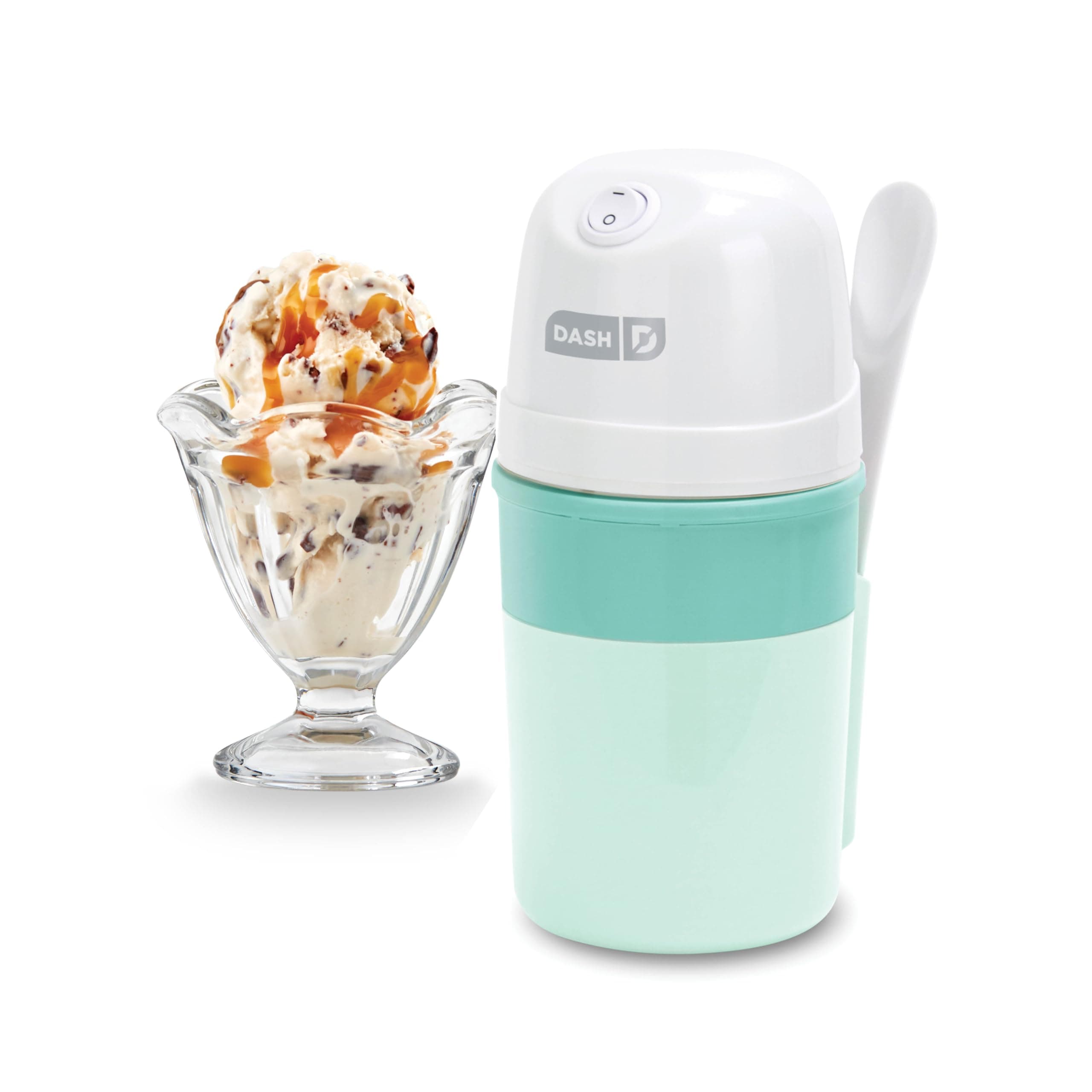 Dash My Pint Ice Cream Maker - Compact & Convenient Single-Serving Ice Cream Maker - Makes Gelato, Sorbet & Frozen Yogurt - 1.6 Cups, Aqua